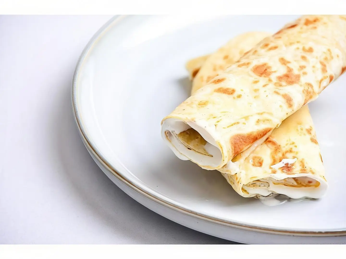 Chapati With Liquid Cheese
