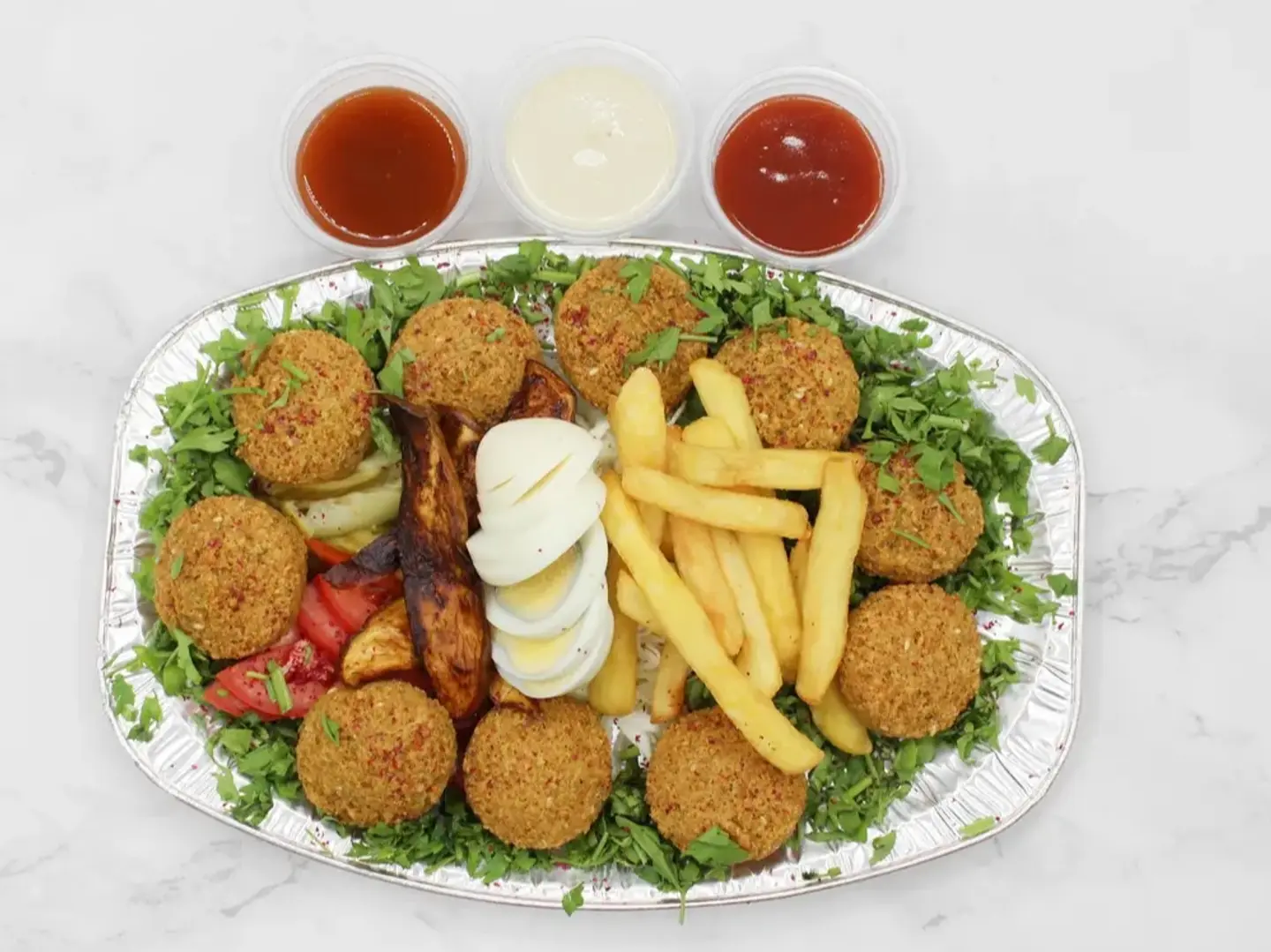 صحن فلافل صغير