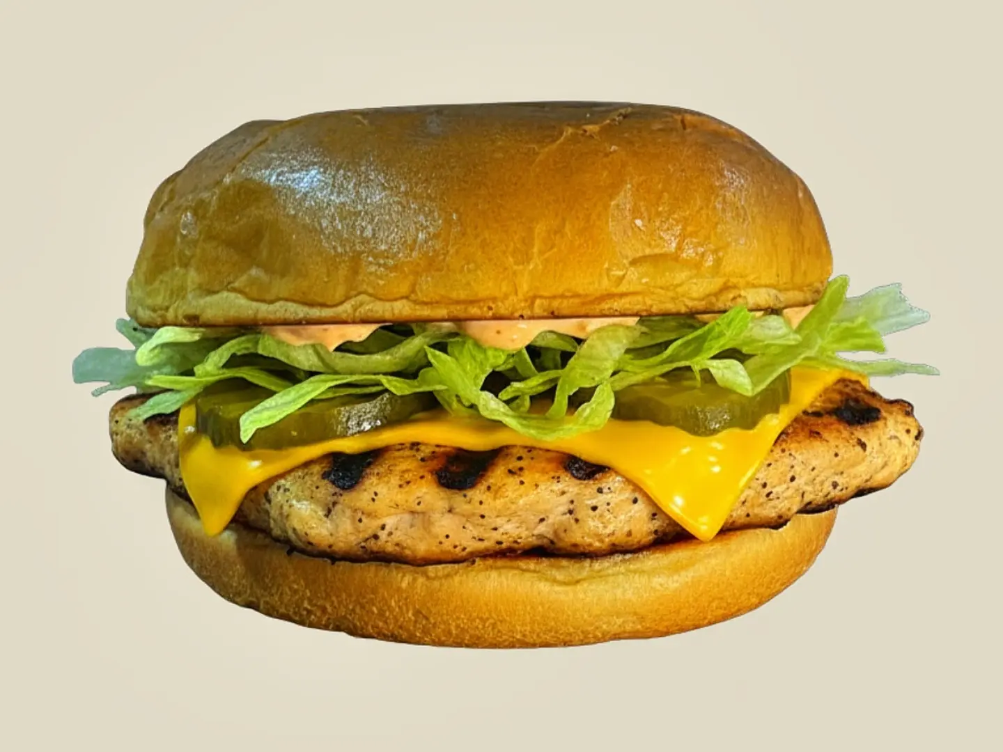 برجر دجاج مشوي