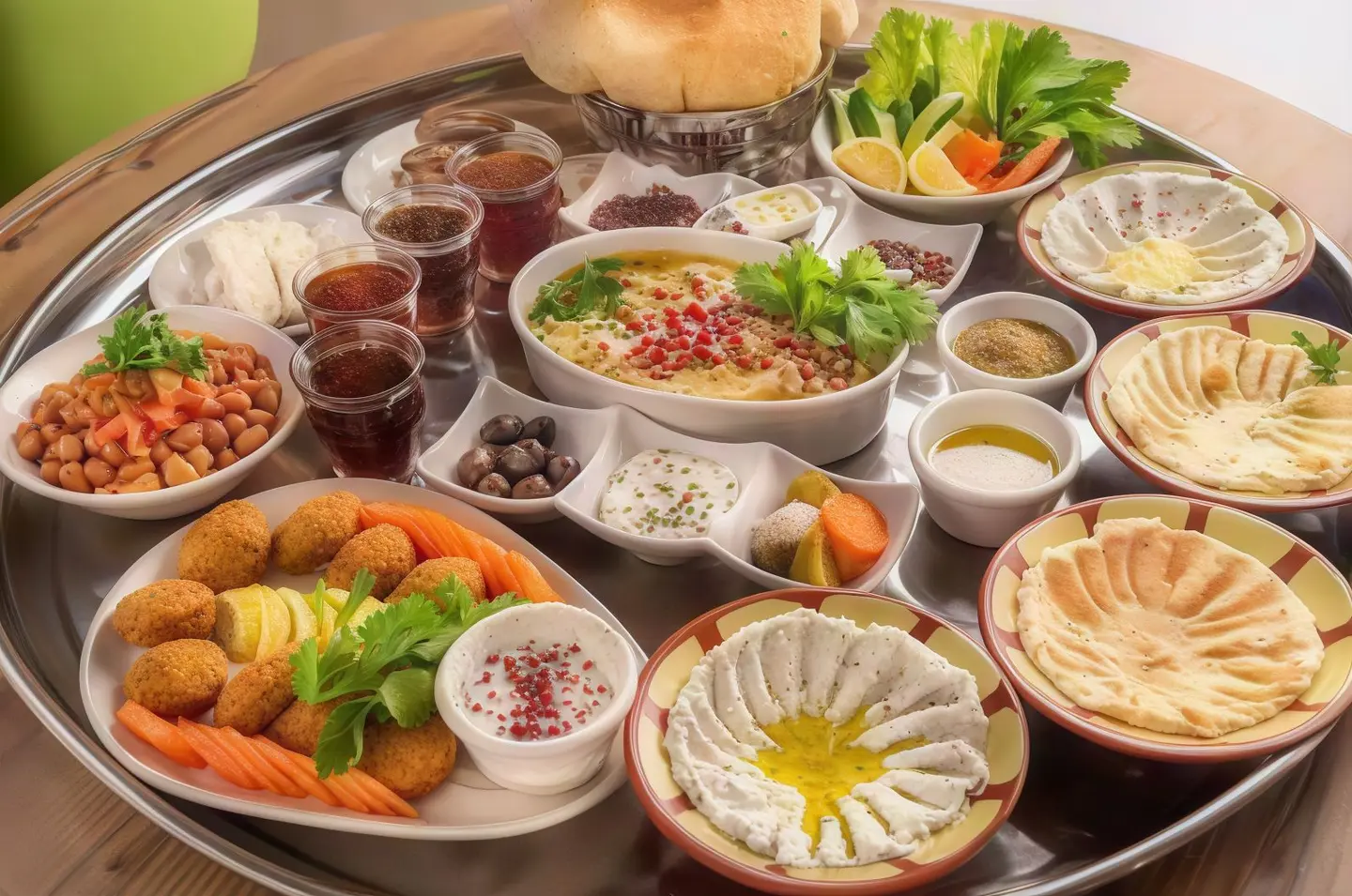 Shami Fattouh Breakfast 1 Foul Hummus Falafel