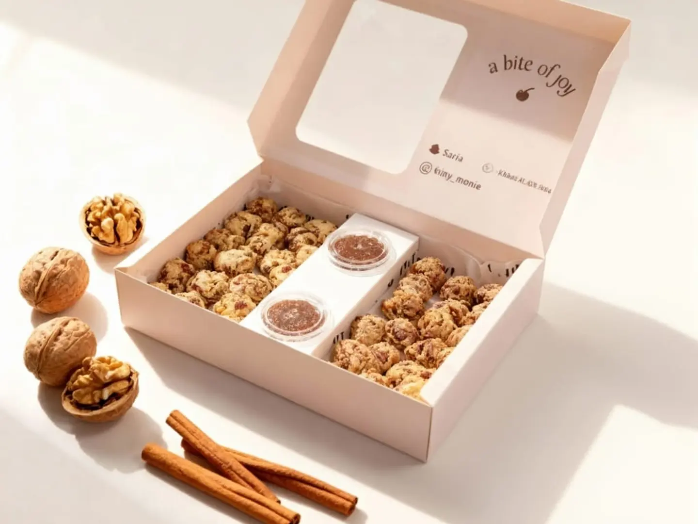 مكس كوكيز التمر (تمر سادة - تمر قرفة وجوز)