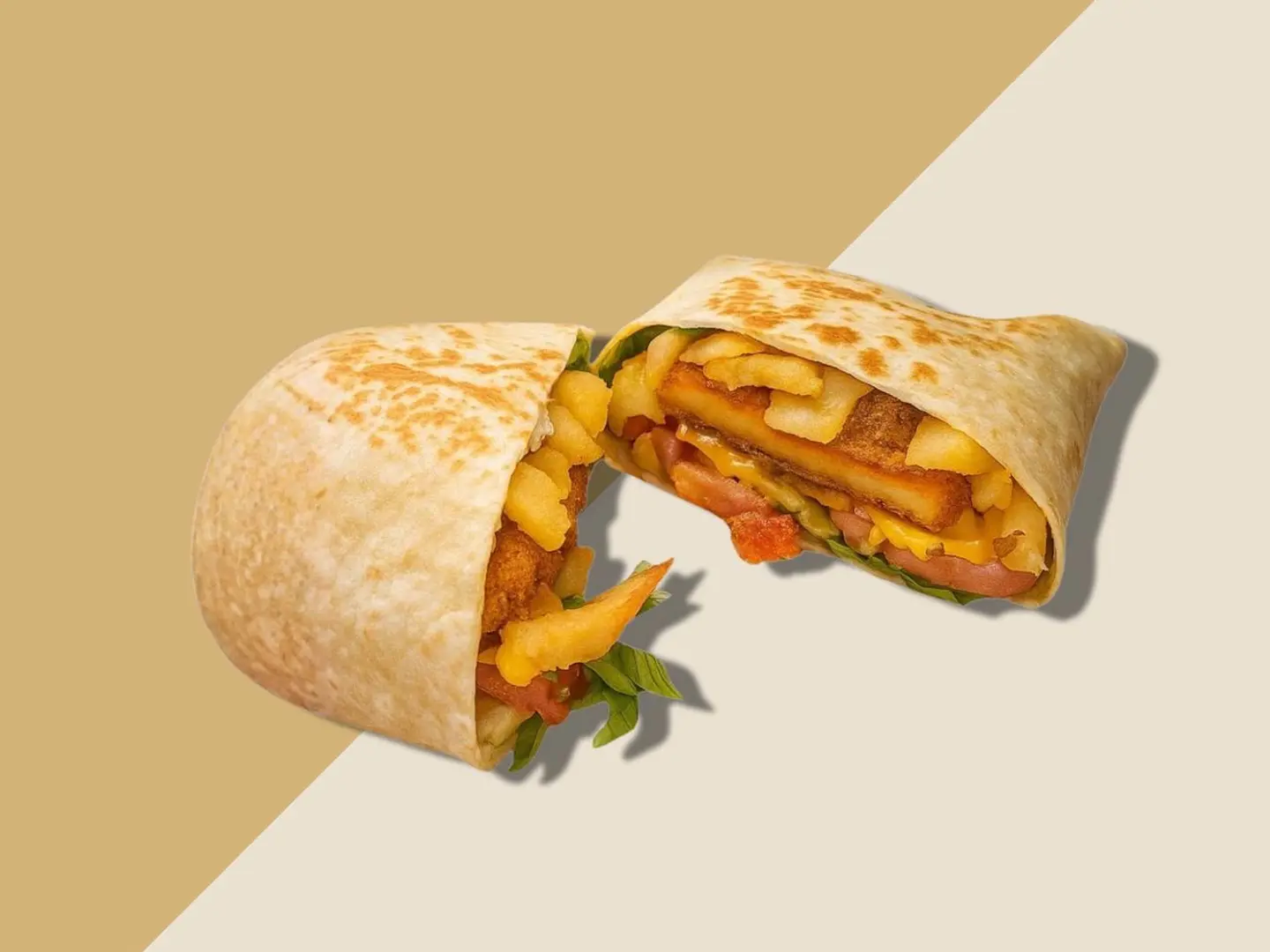 Fried Chicken Burger   Tortilla