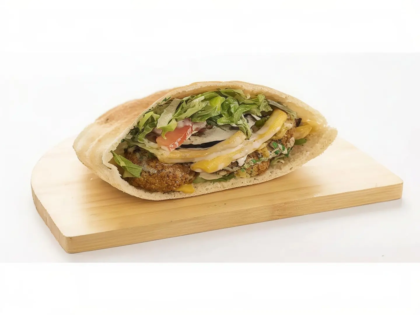 سندوتش فلافل بالحمص