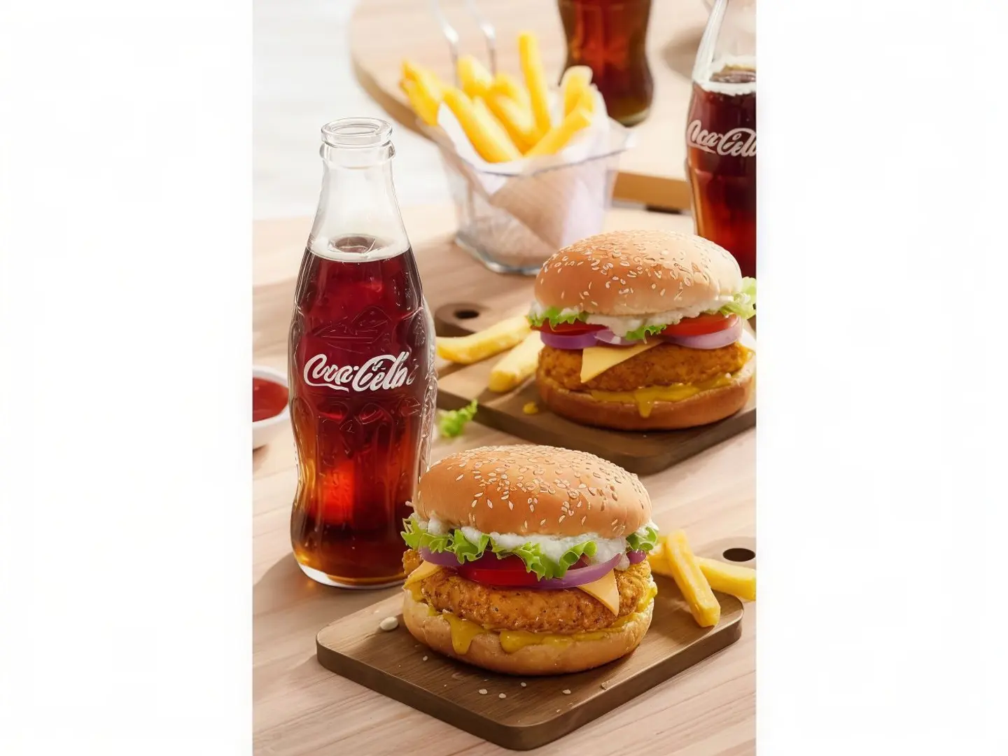 وجبة برجر دجاج