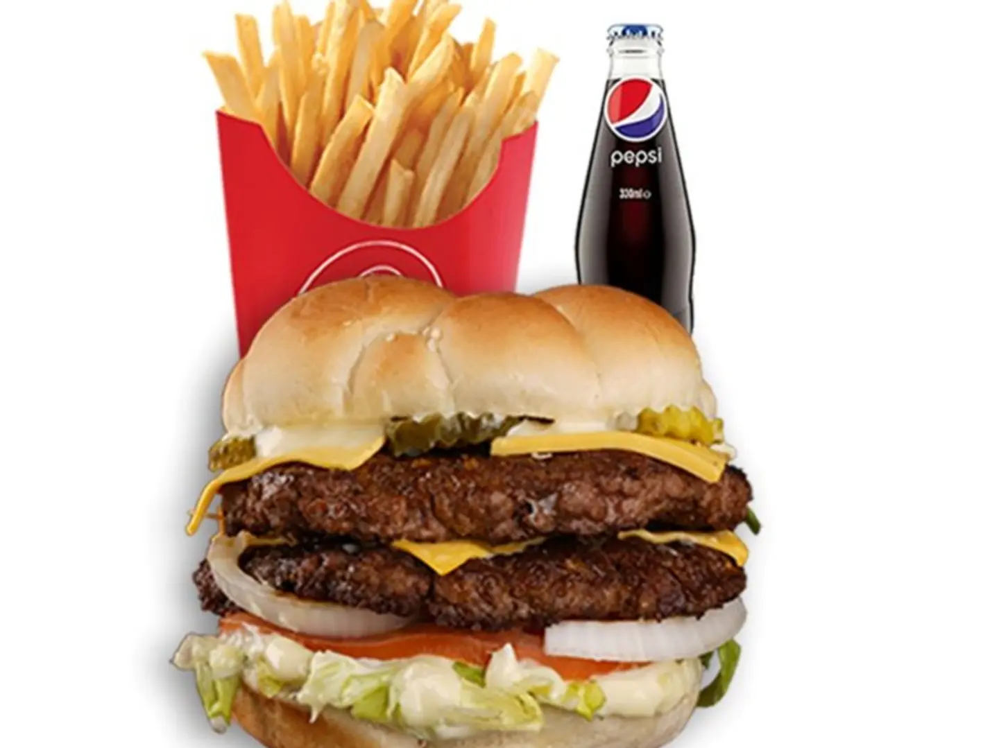 وجبة برجر دبل لحم