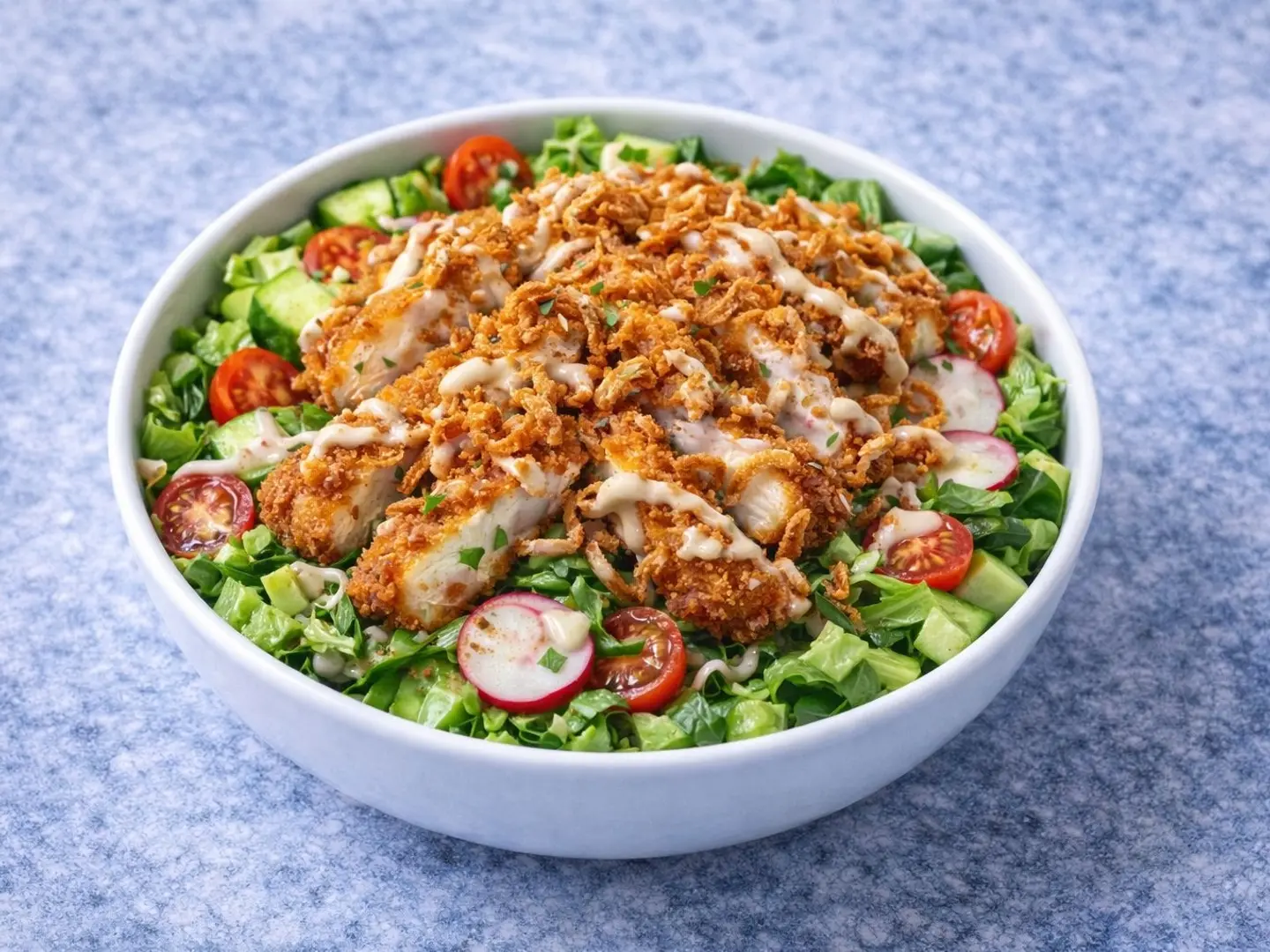 سلطه بصل كريسبي مع الفراخ