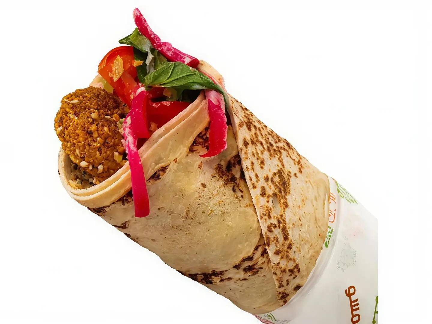 ساندوتش مشكل فلافل خبز صاج كبير