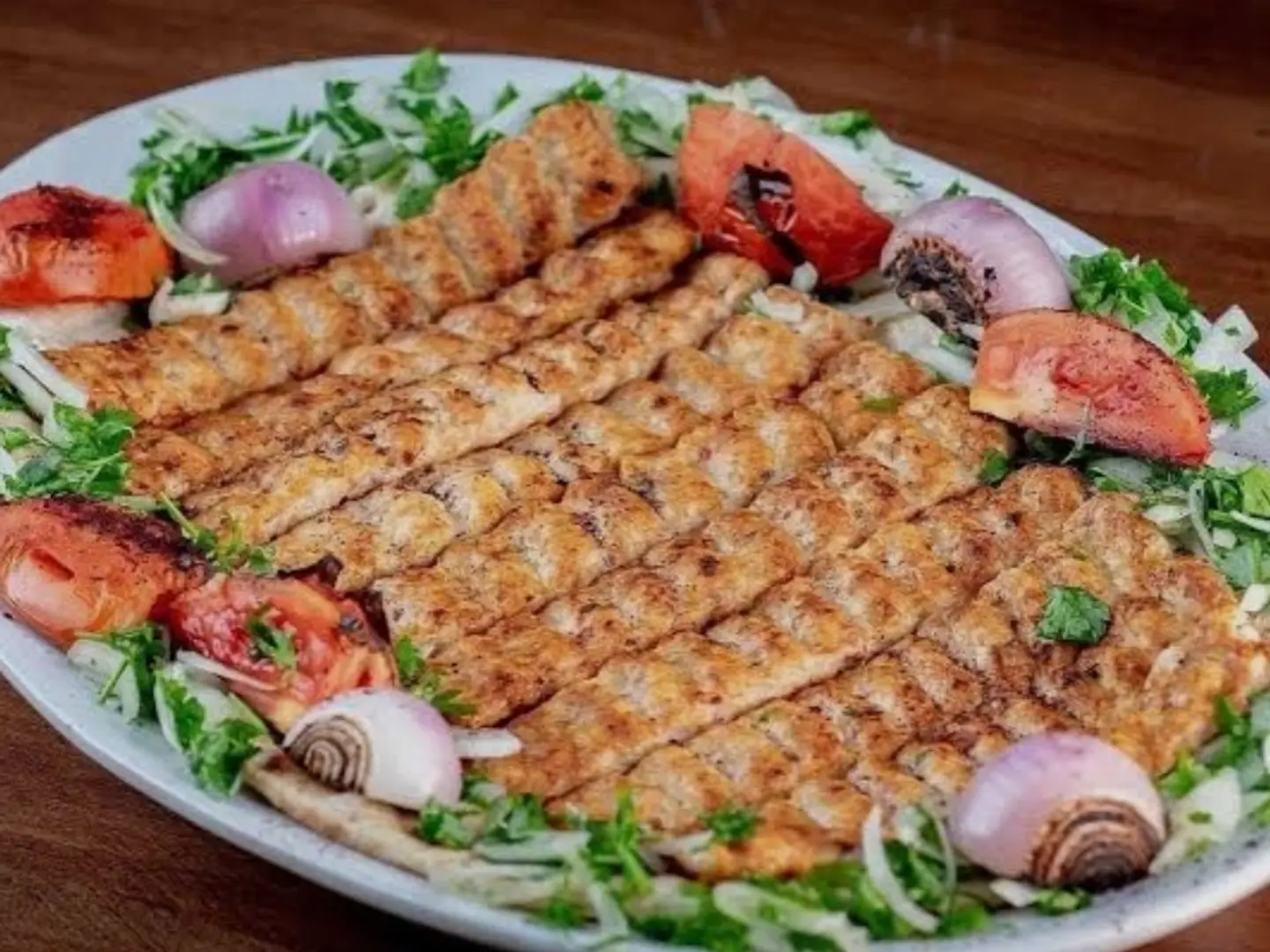 صحن كباب دجاج نص كيلو