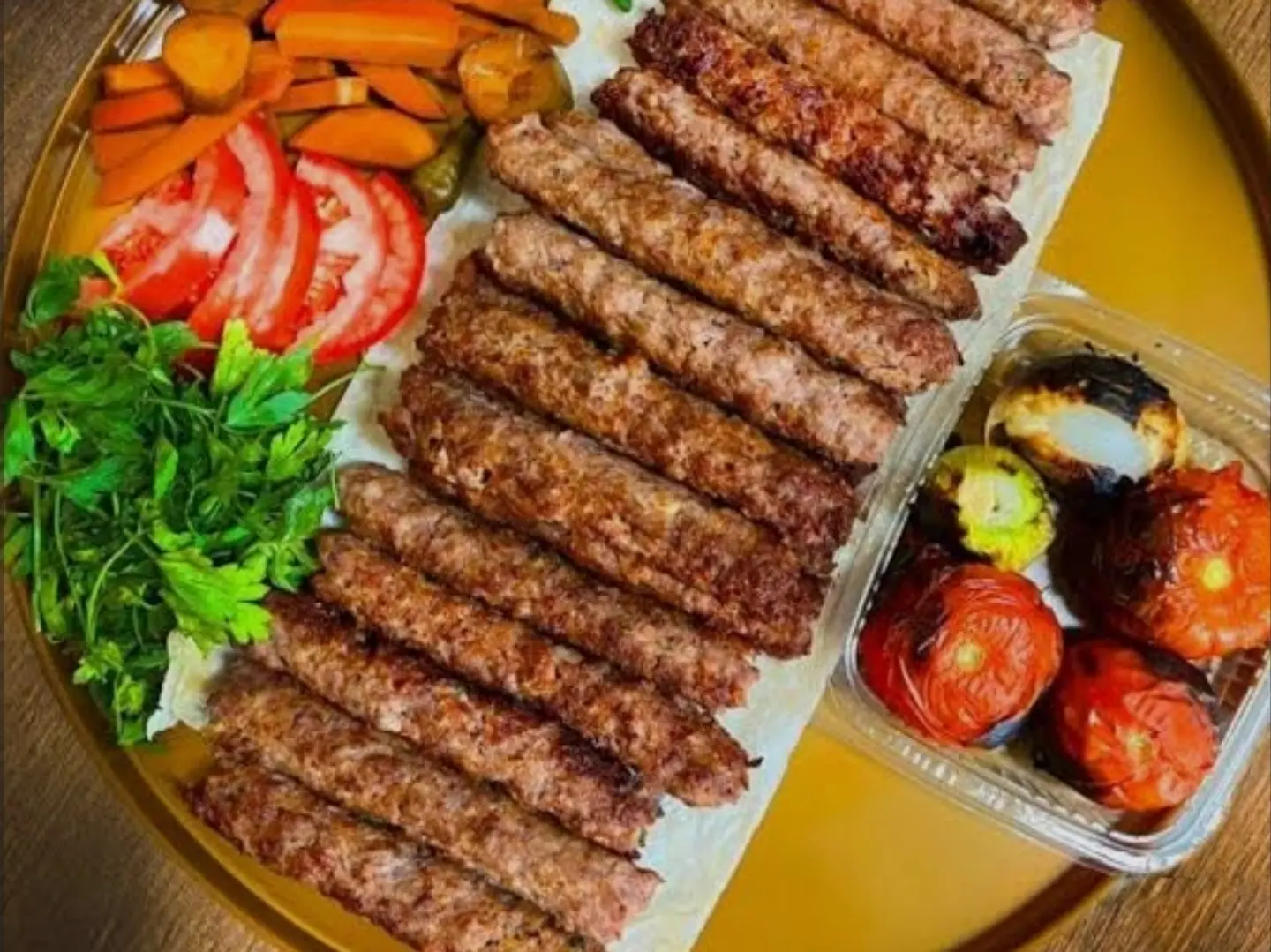 صحن كباب لحم كيلو