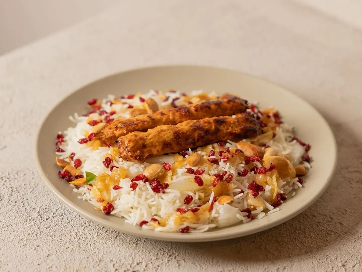 أرز كباب دجاج