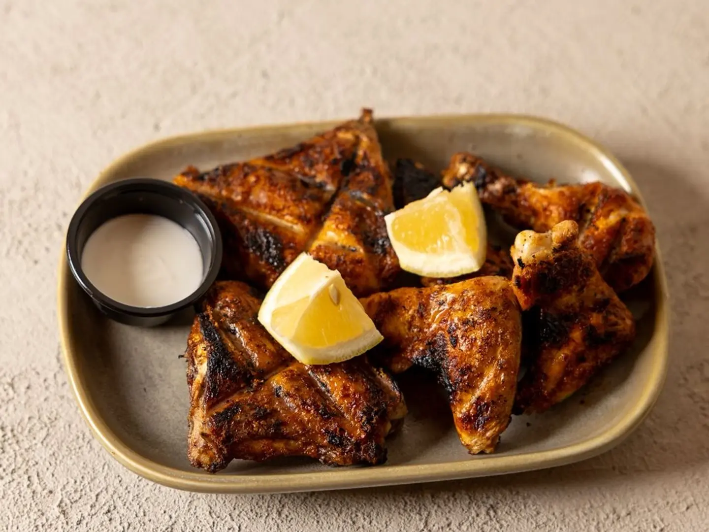 قطع فروج مشوي