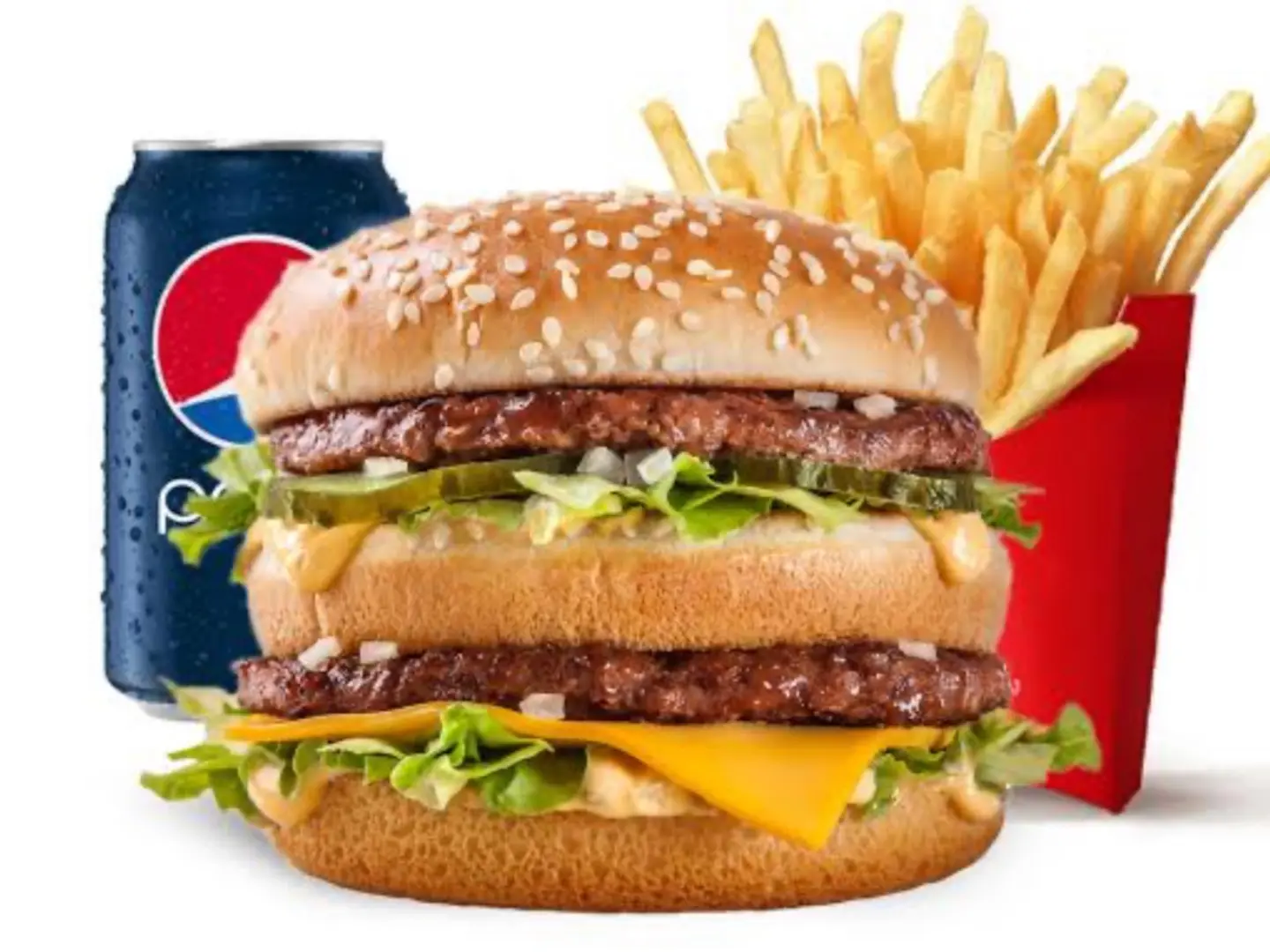 وجبة برجر لحم دبل