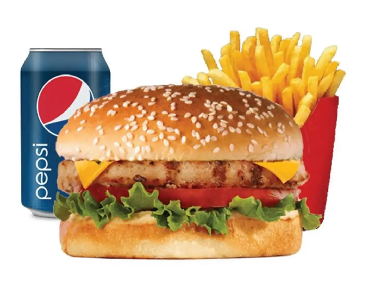 وجبة برجر دجاج