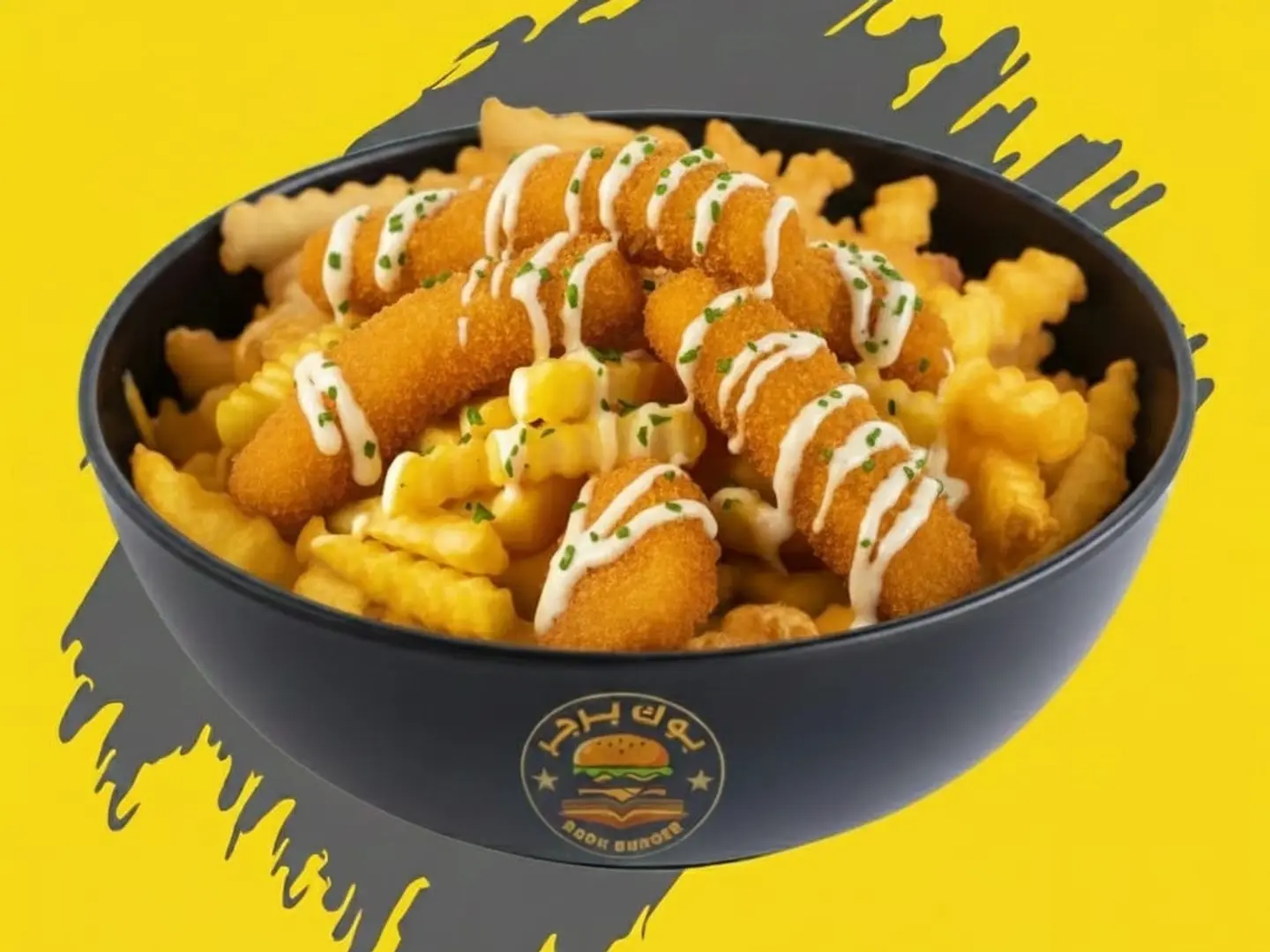 بطاطس مقلية محشوة بشرائح