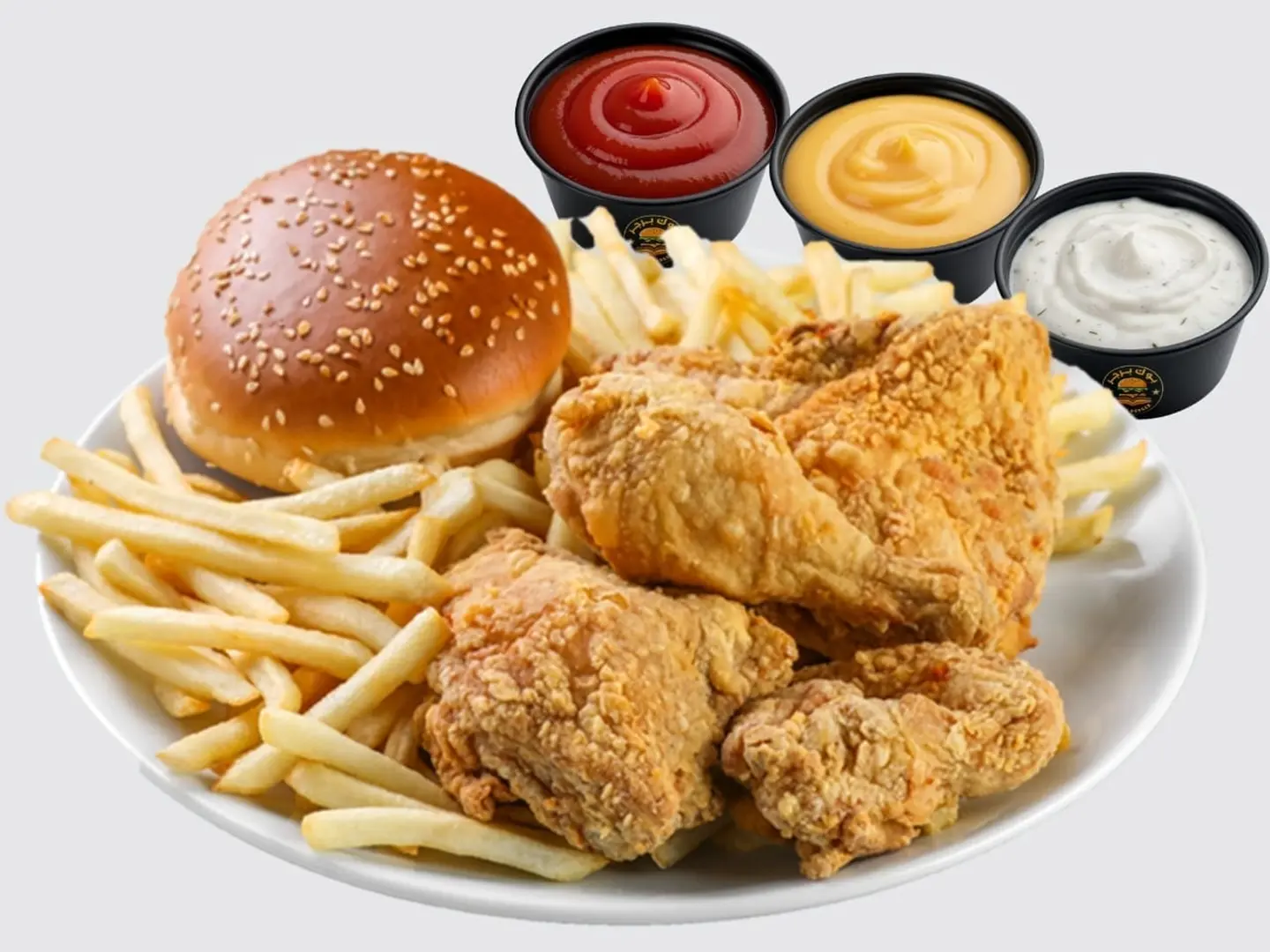 Normal 4 Pcs Chicken Broast Meal