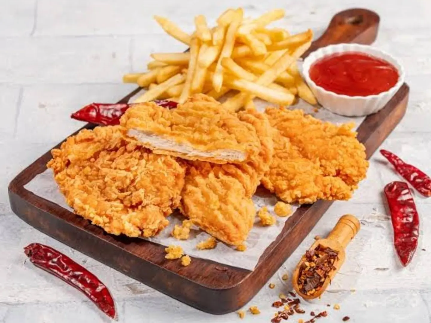 وجبة دجاج زنجر عادية