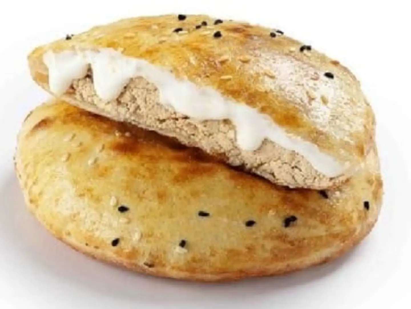 فطيرة مدورة جبن حلاوة طحينية