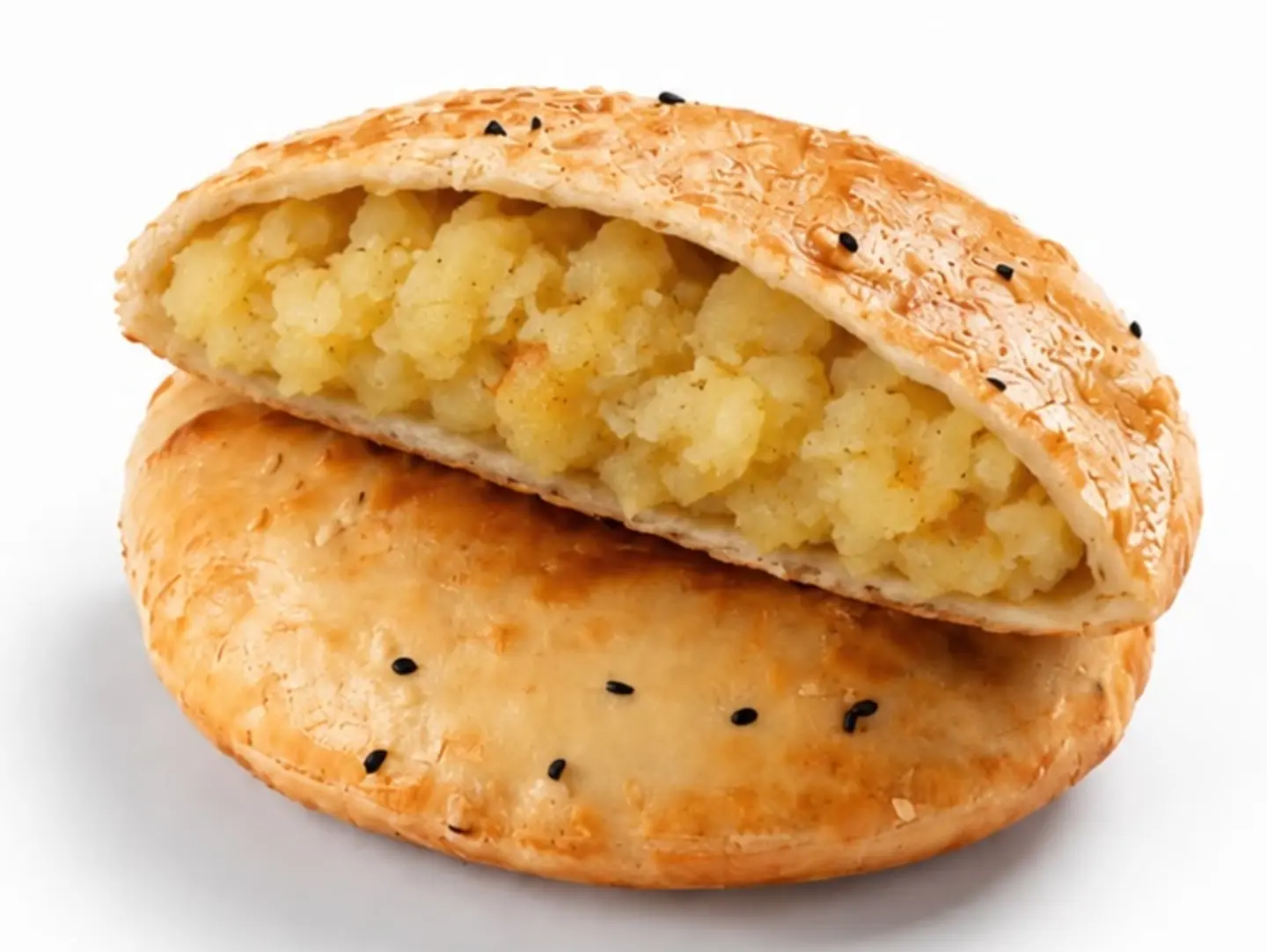 فطيرة مدورة مفركة بطاطا