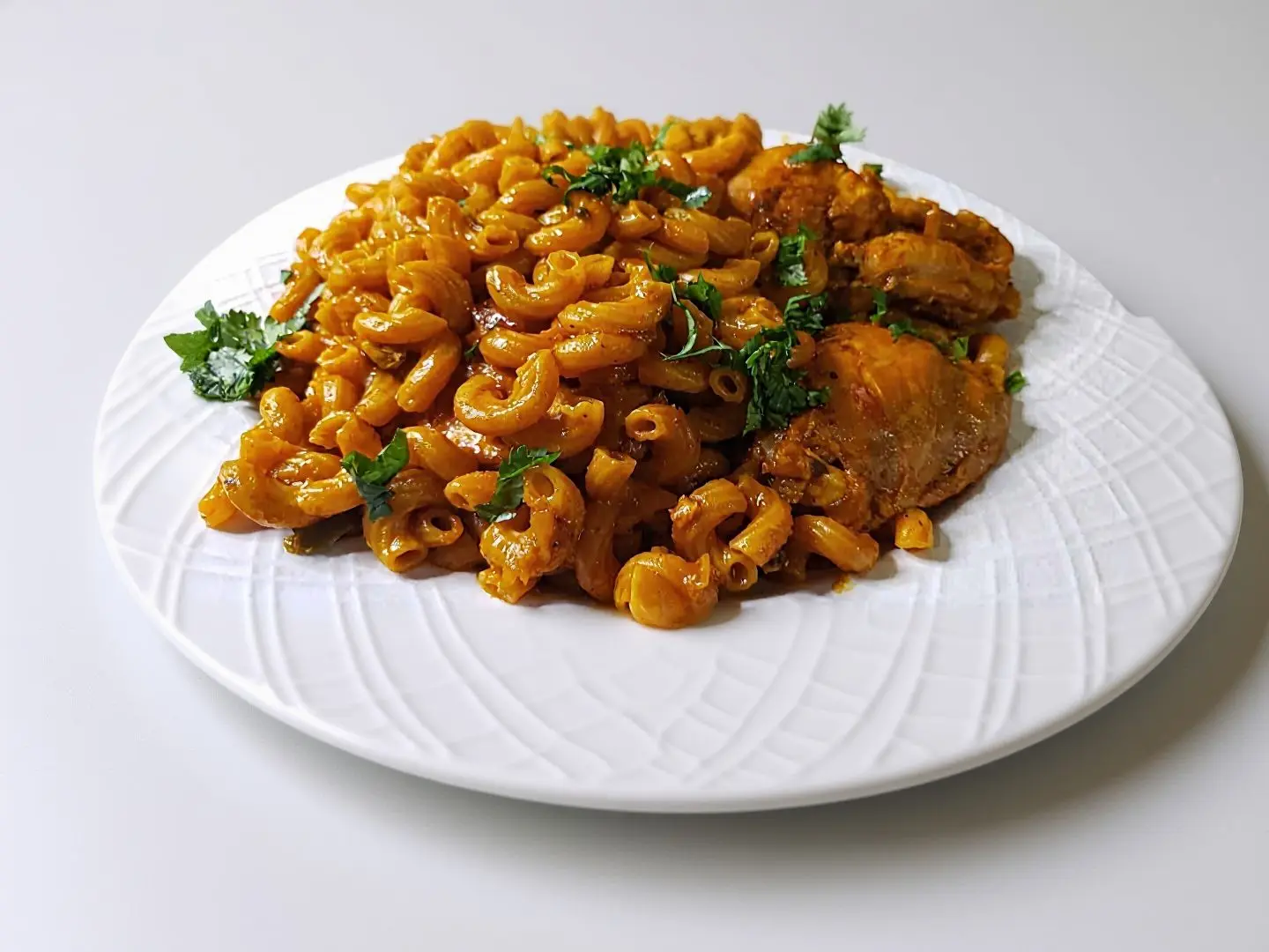 مكرونة دجاج