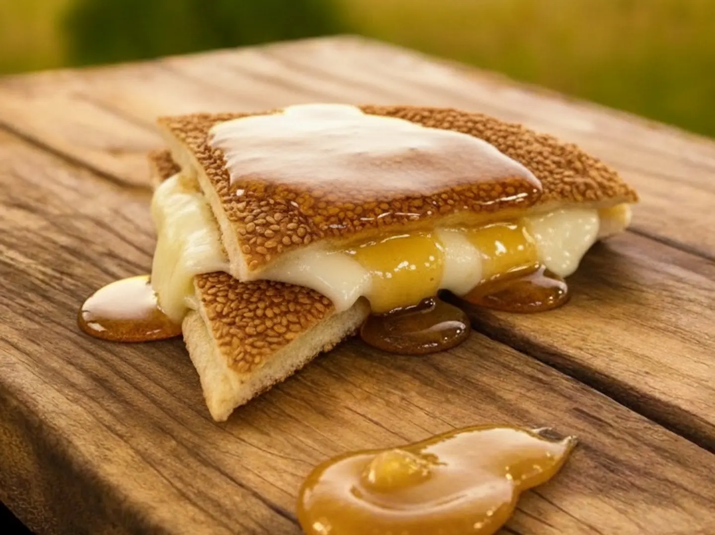 Kashkaval Kaaké With Honey
