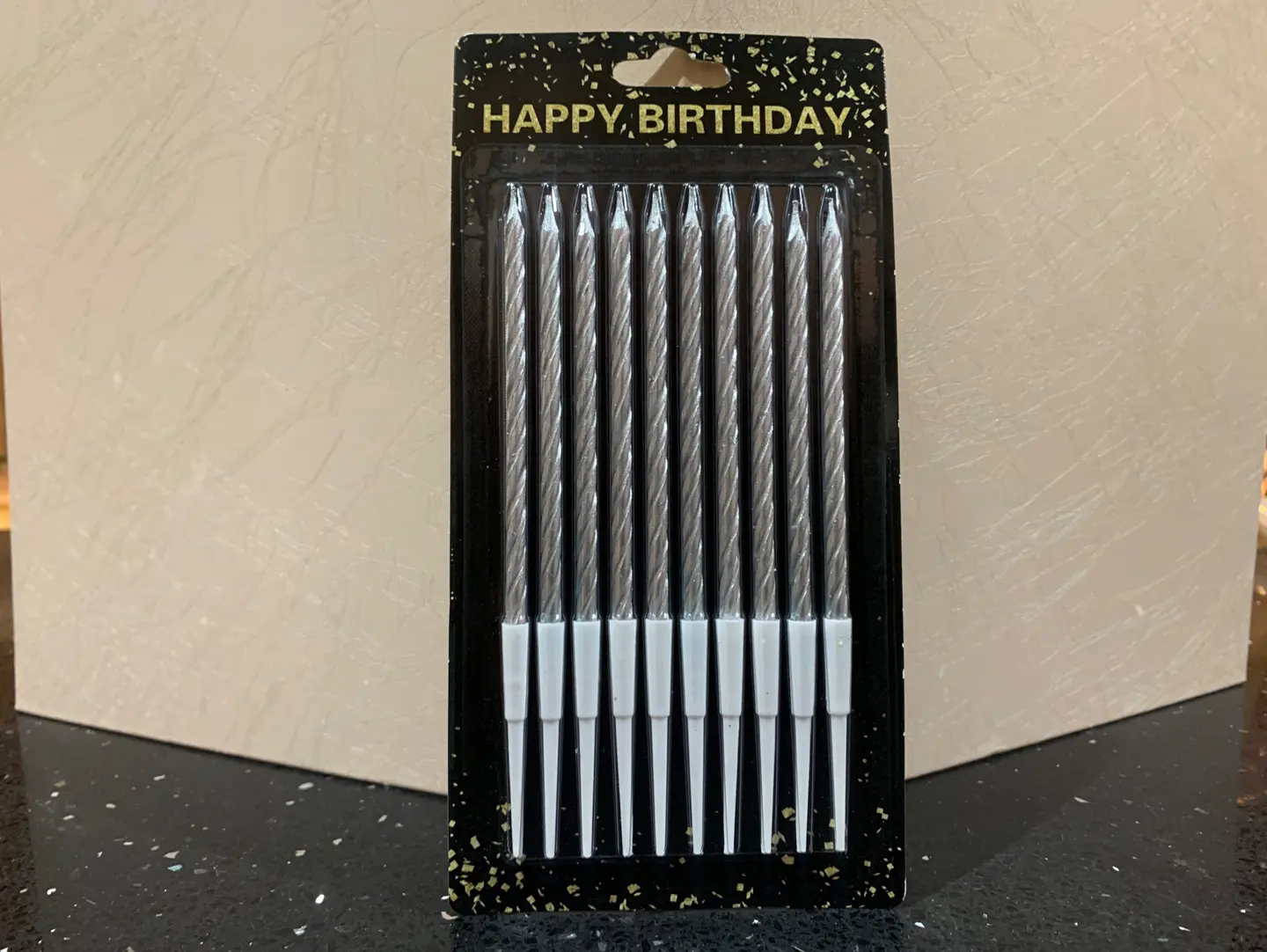 Cake Candle Silver