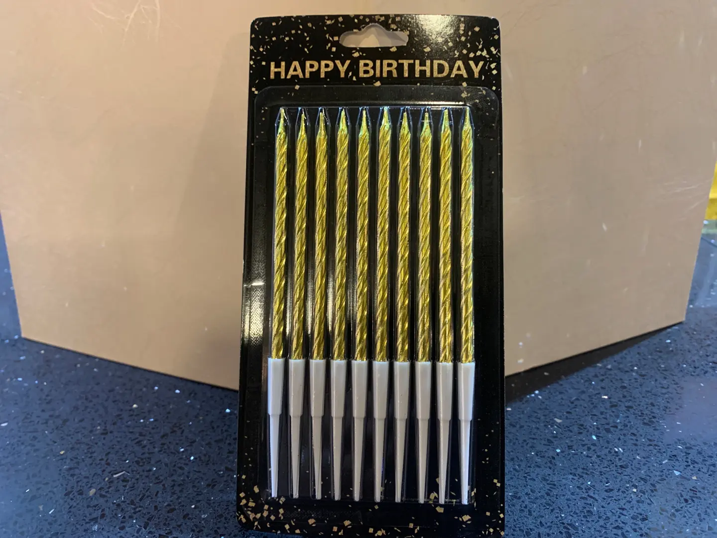 Cake Candle Gold
