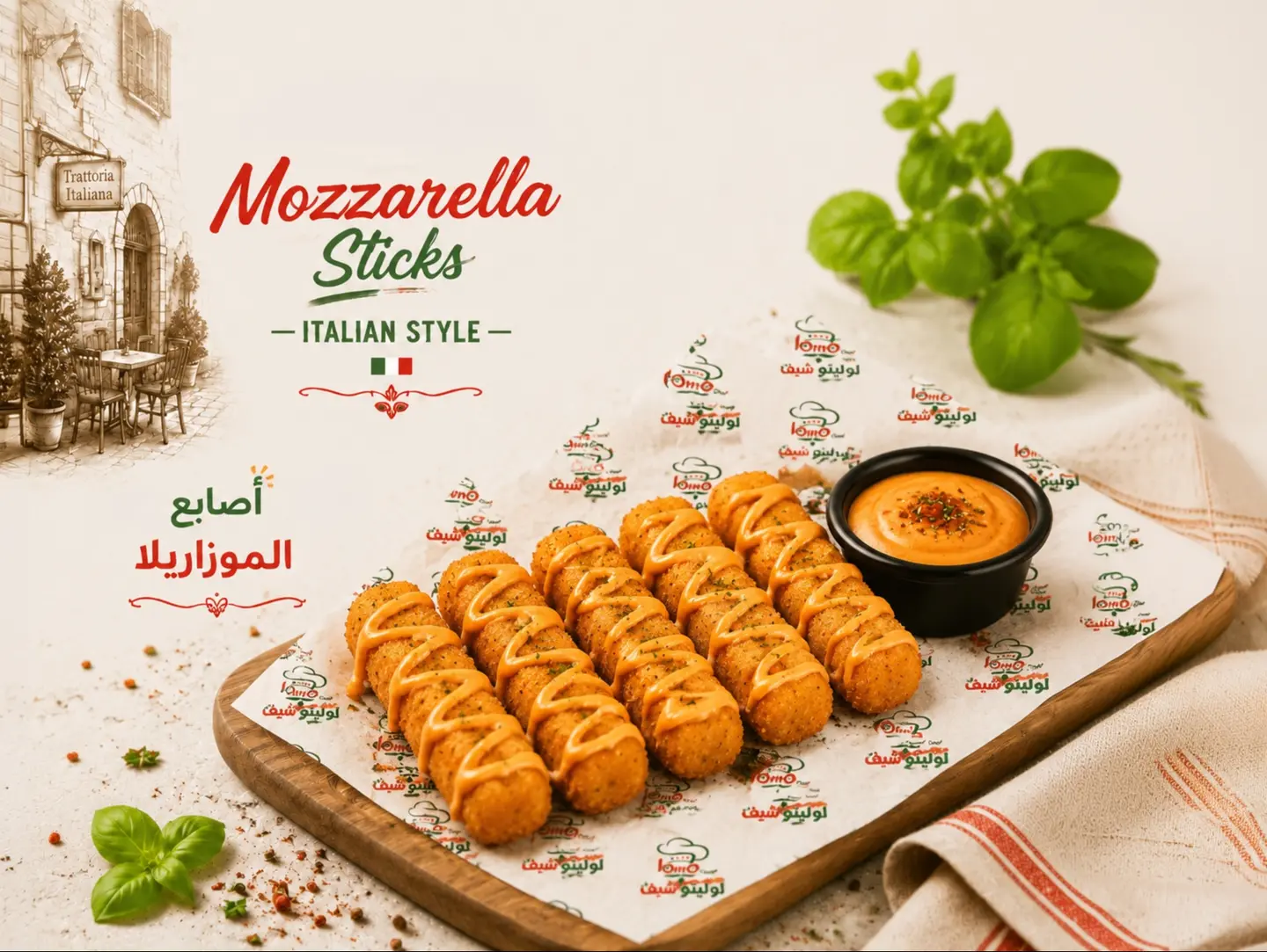 أصابع الموزاريلا