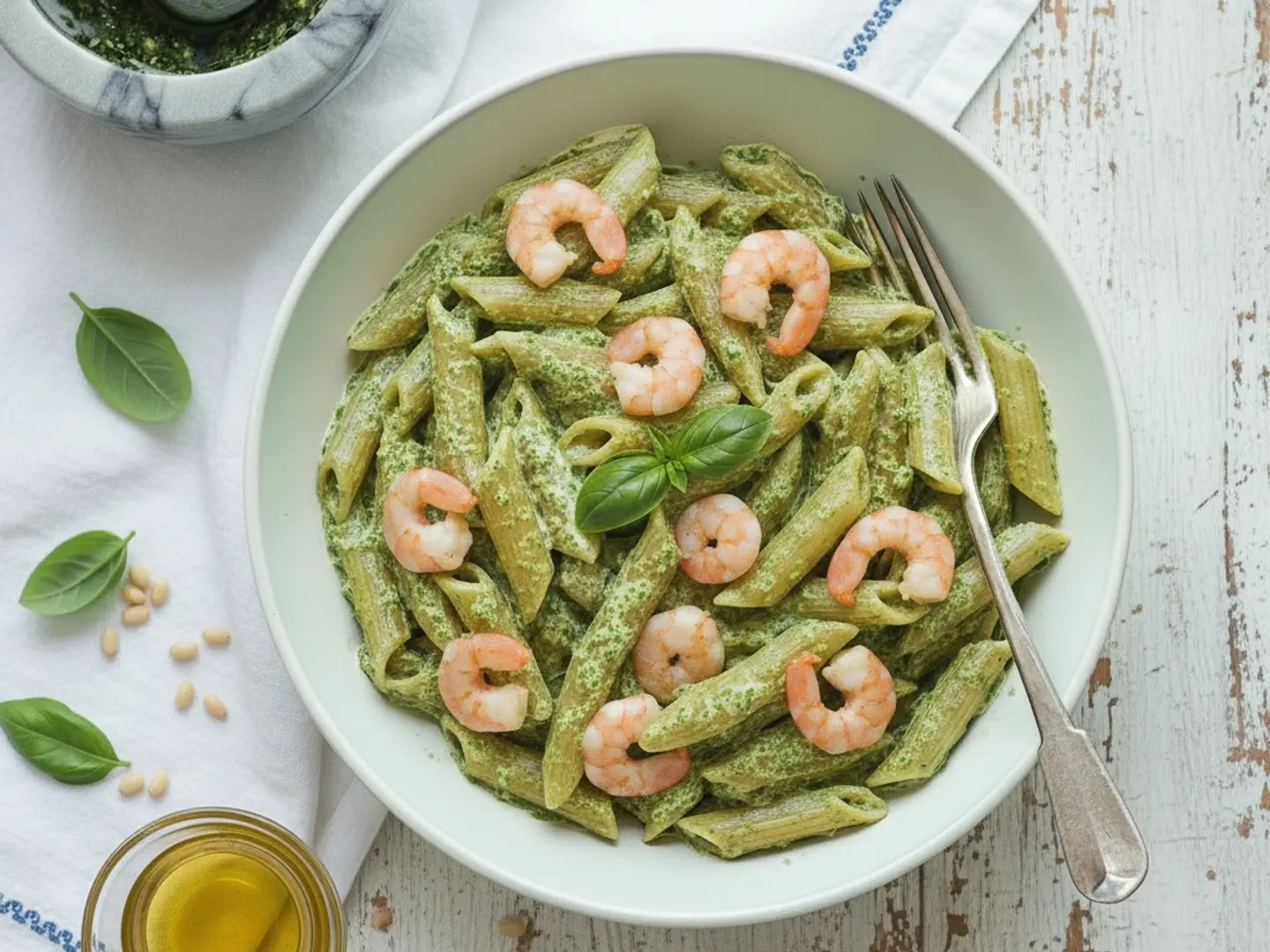 باستا بيستو روبيان