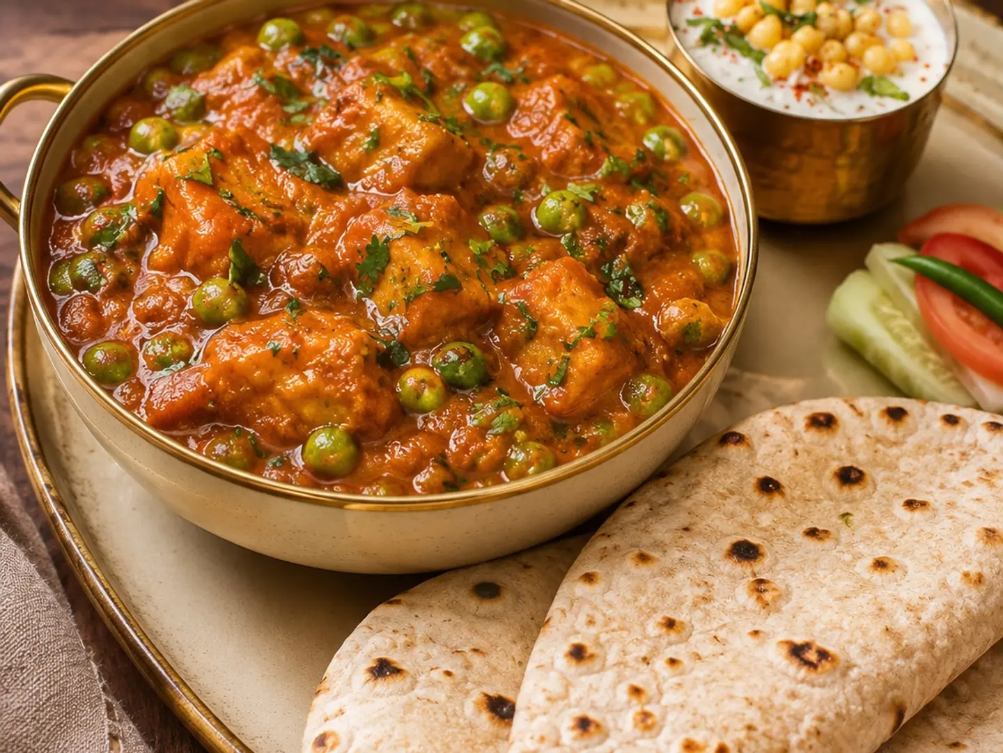 Chicken With Potatoes And Curry Sauce