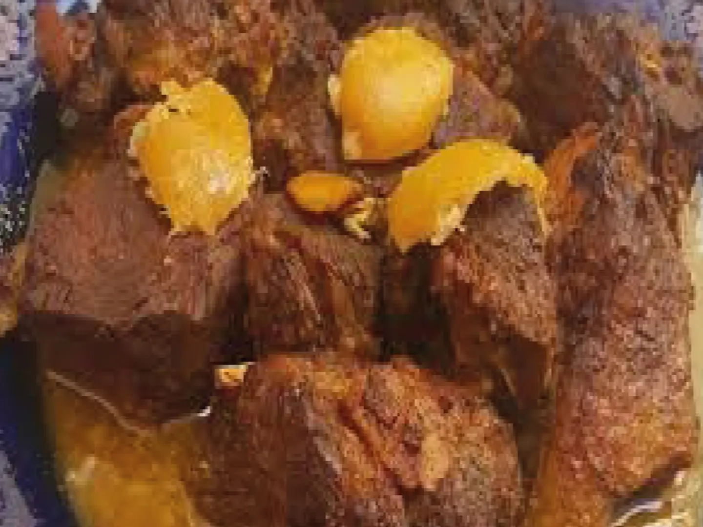 وجبة لحم مسلوق او محمر