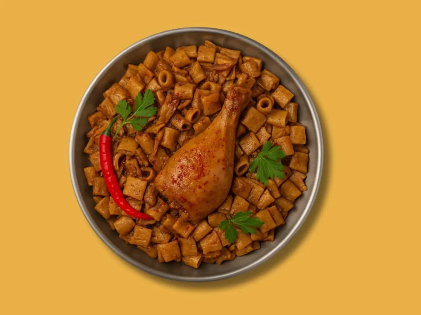 مكرونة وجن