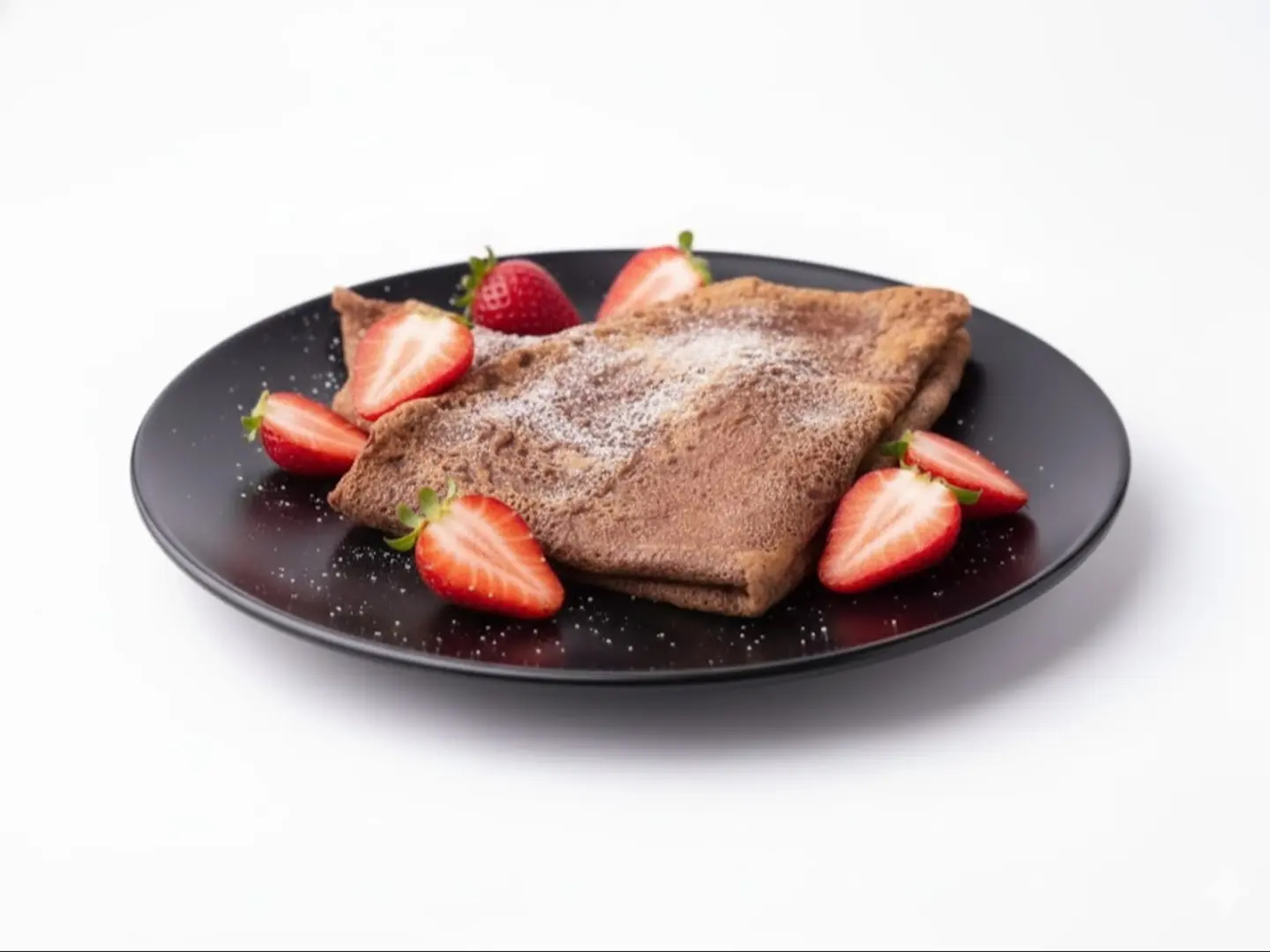 Chocolate And Strawberry Crepes