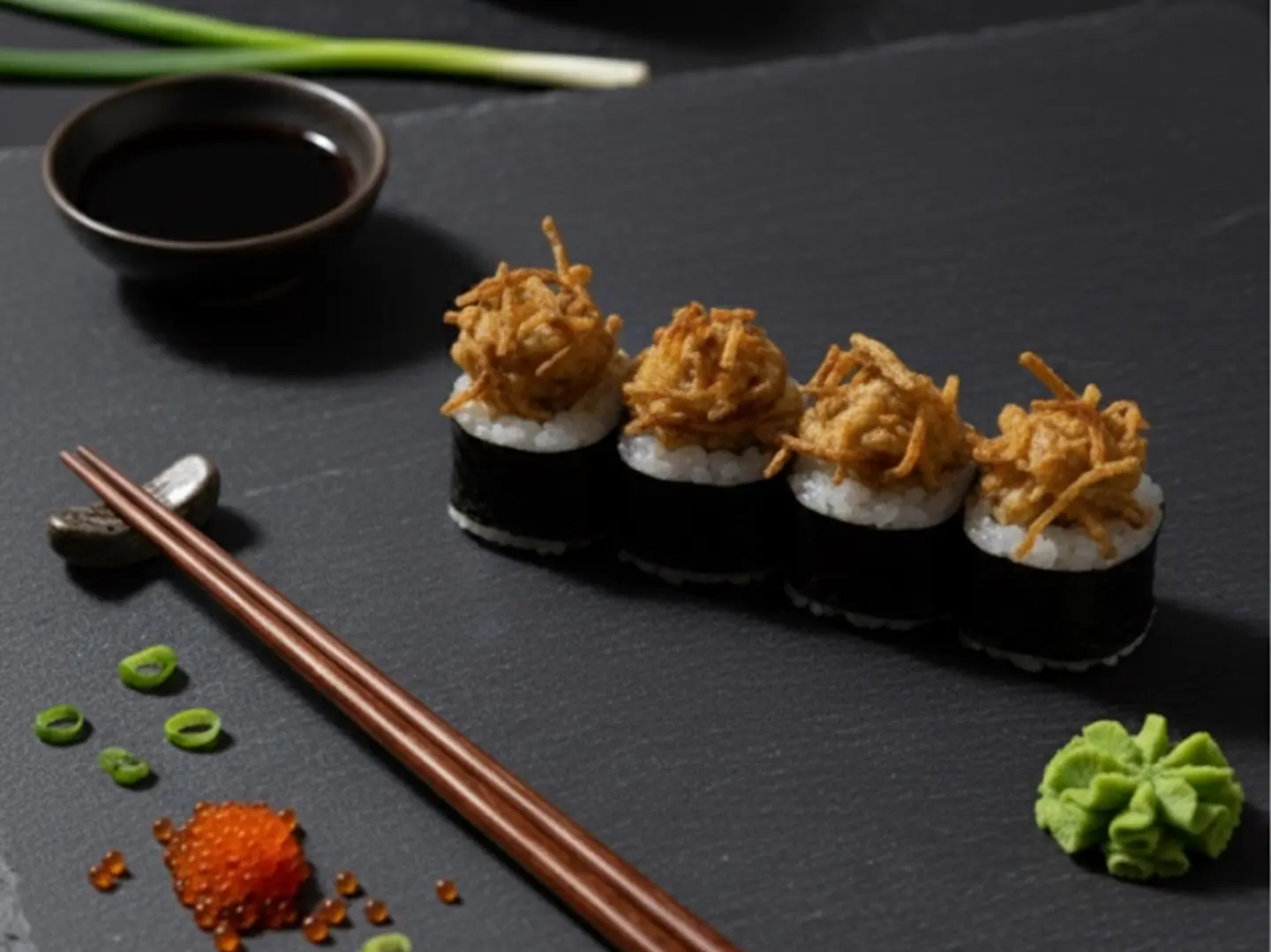 Chicken Sushi With Cherry Sauce