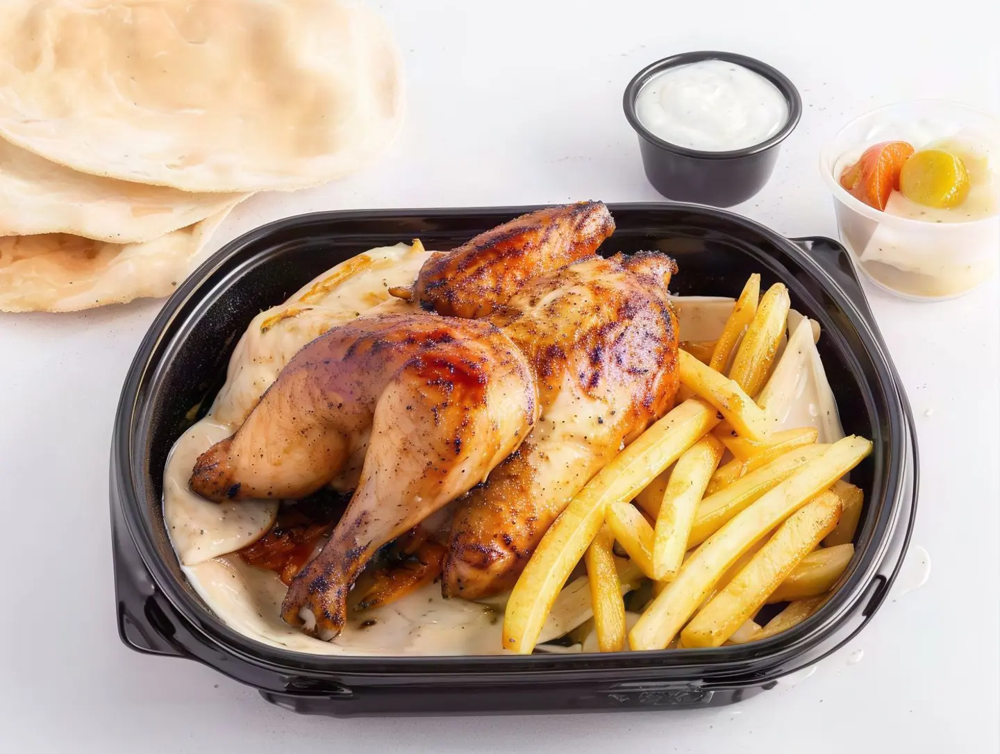 نص حبة دجاج شواية