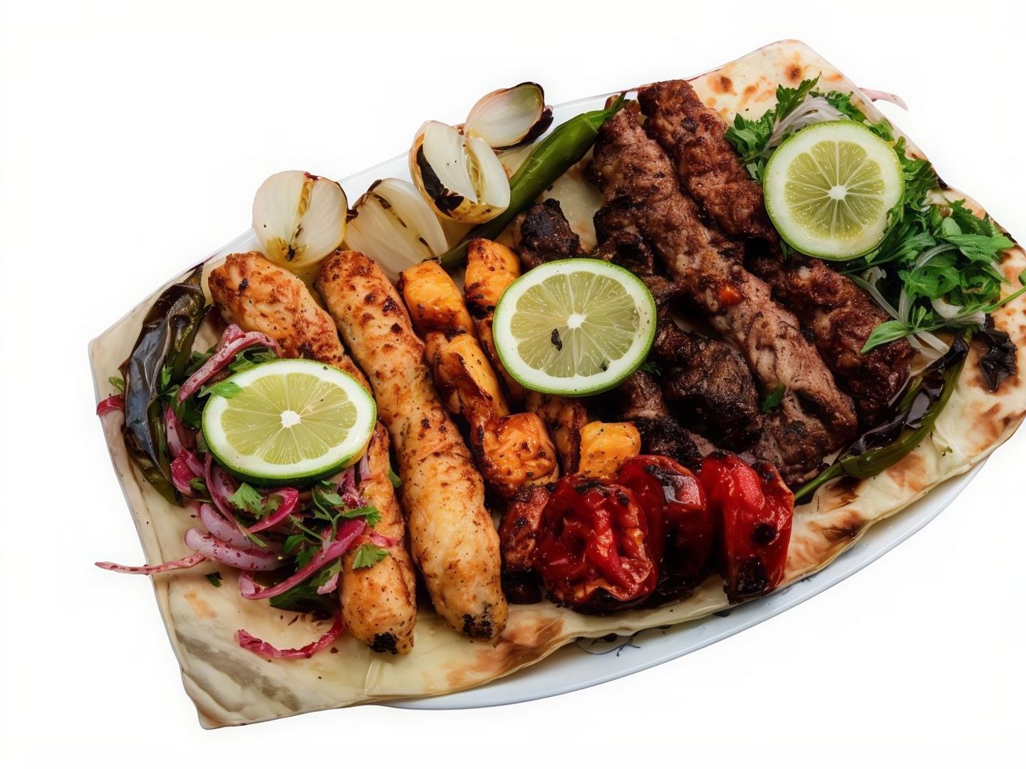 نص كيلو مشكل لحم و دجاج