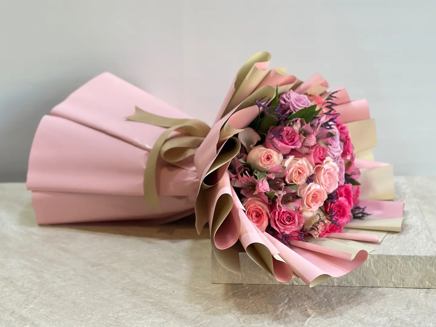 باقة أزهار البيبي روز