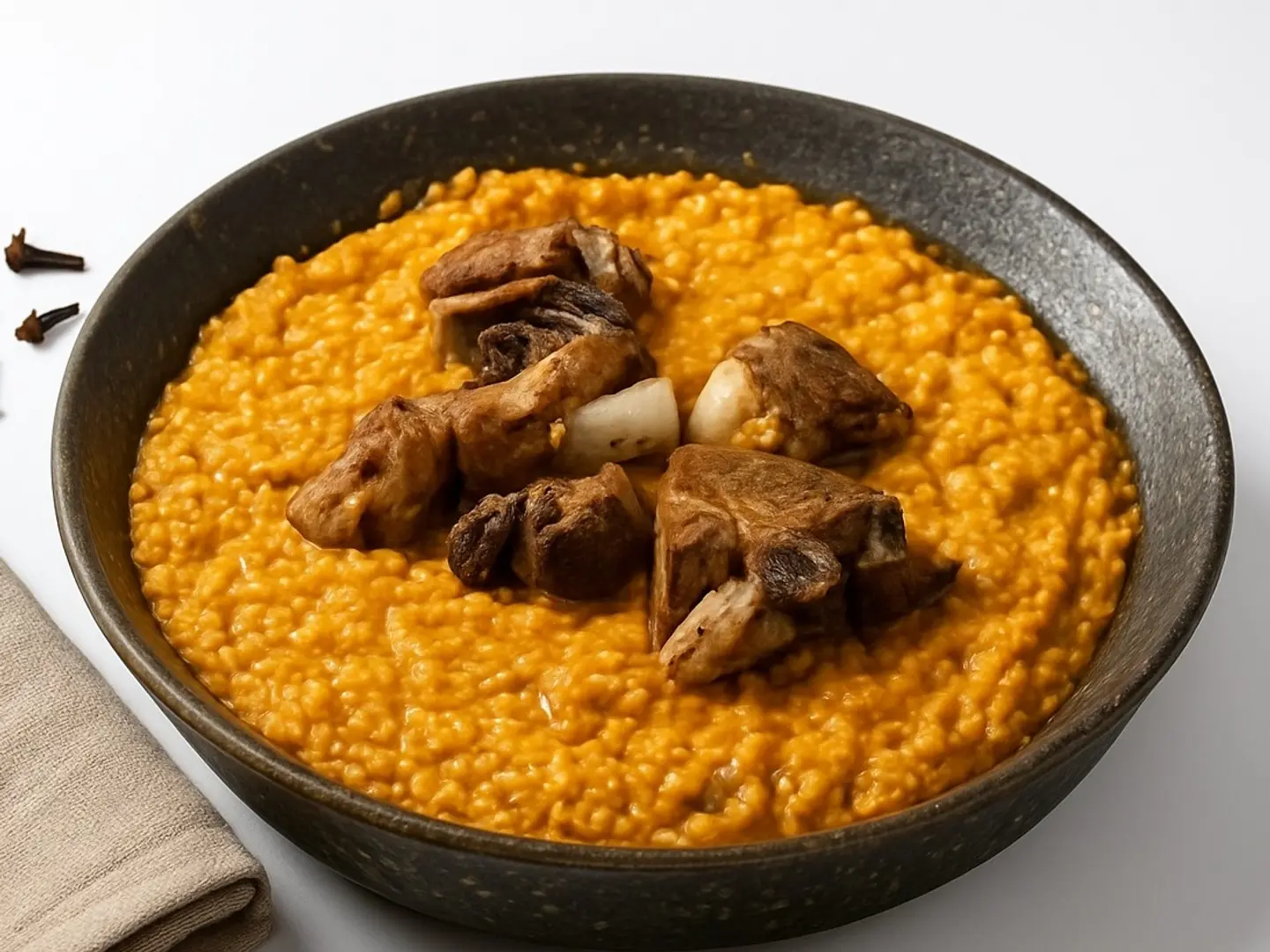 جريش مع لحم حنيذ