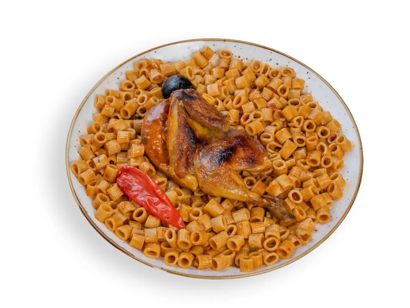 مضغوط مكرونة دجاج