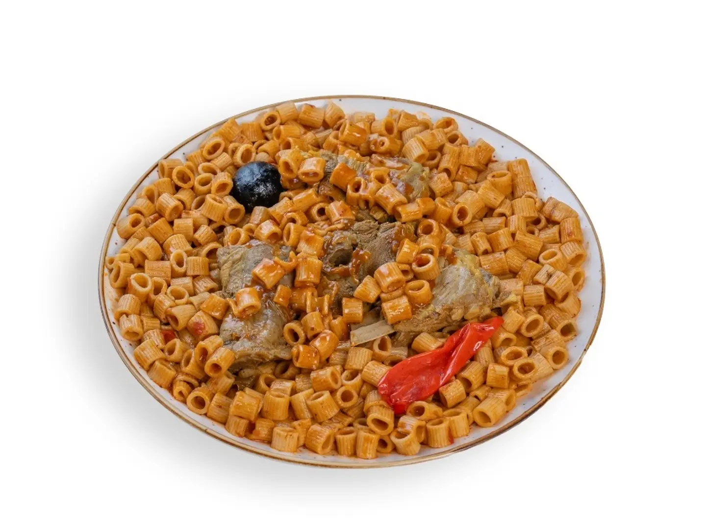 مضغوط مكرونة لحم