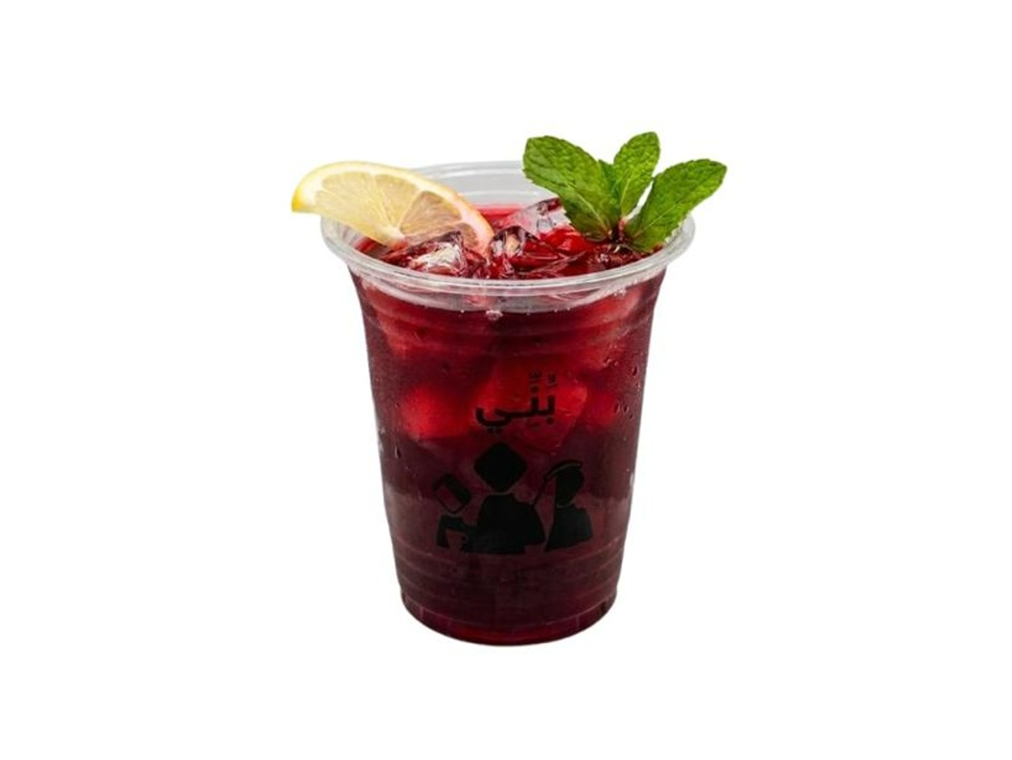 Iced Hibiscus With Mint