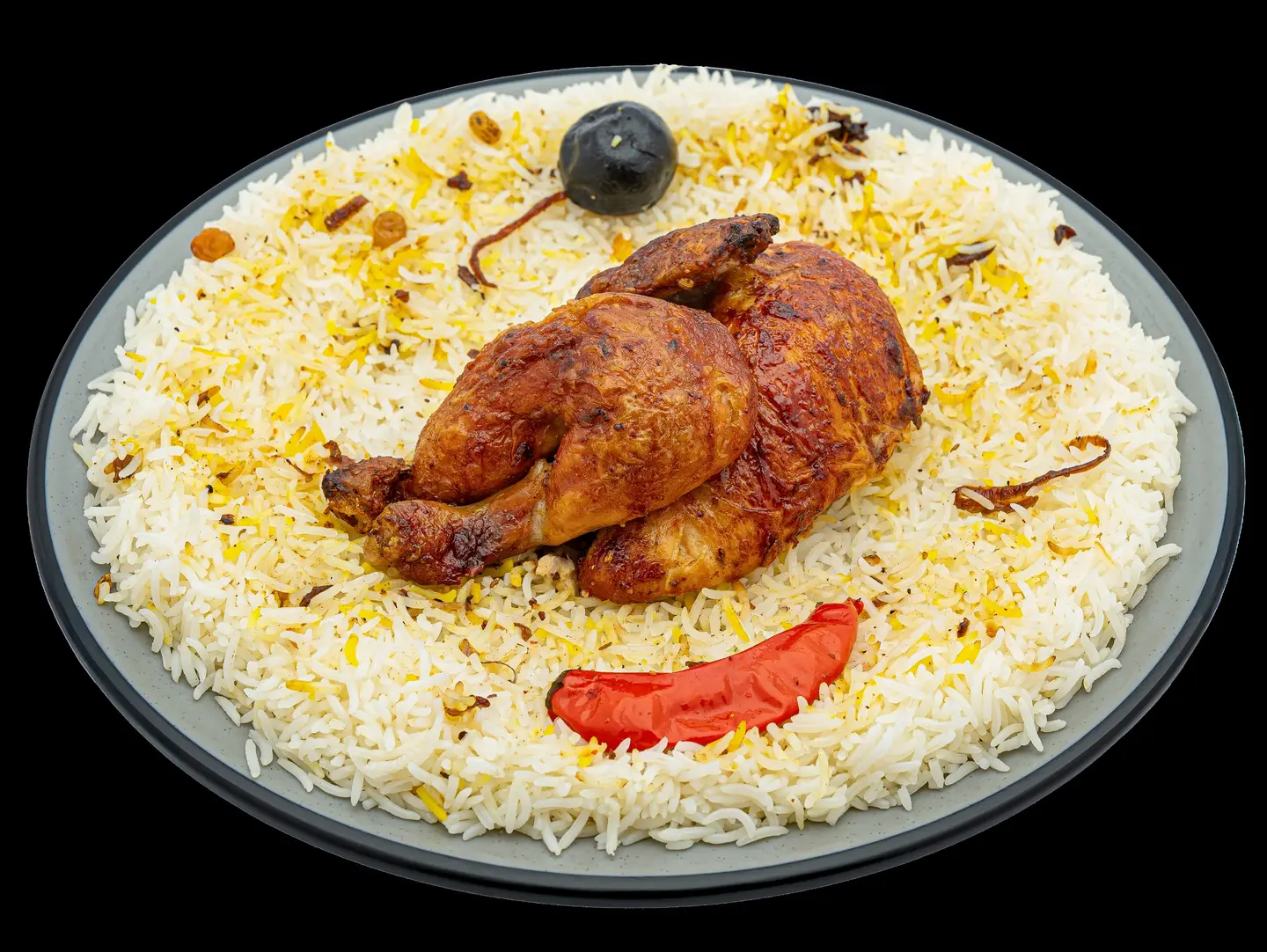 نصف شواية - أرز شعبي