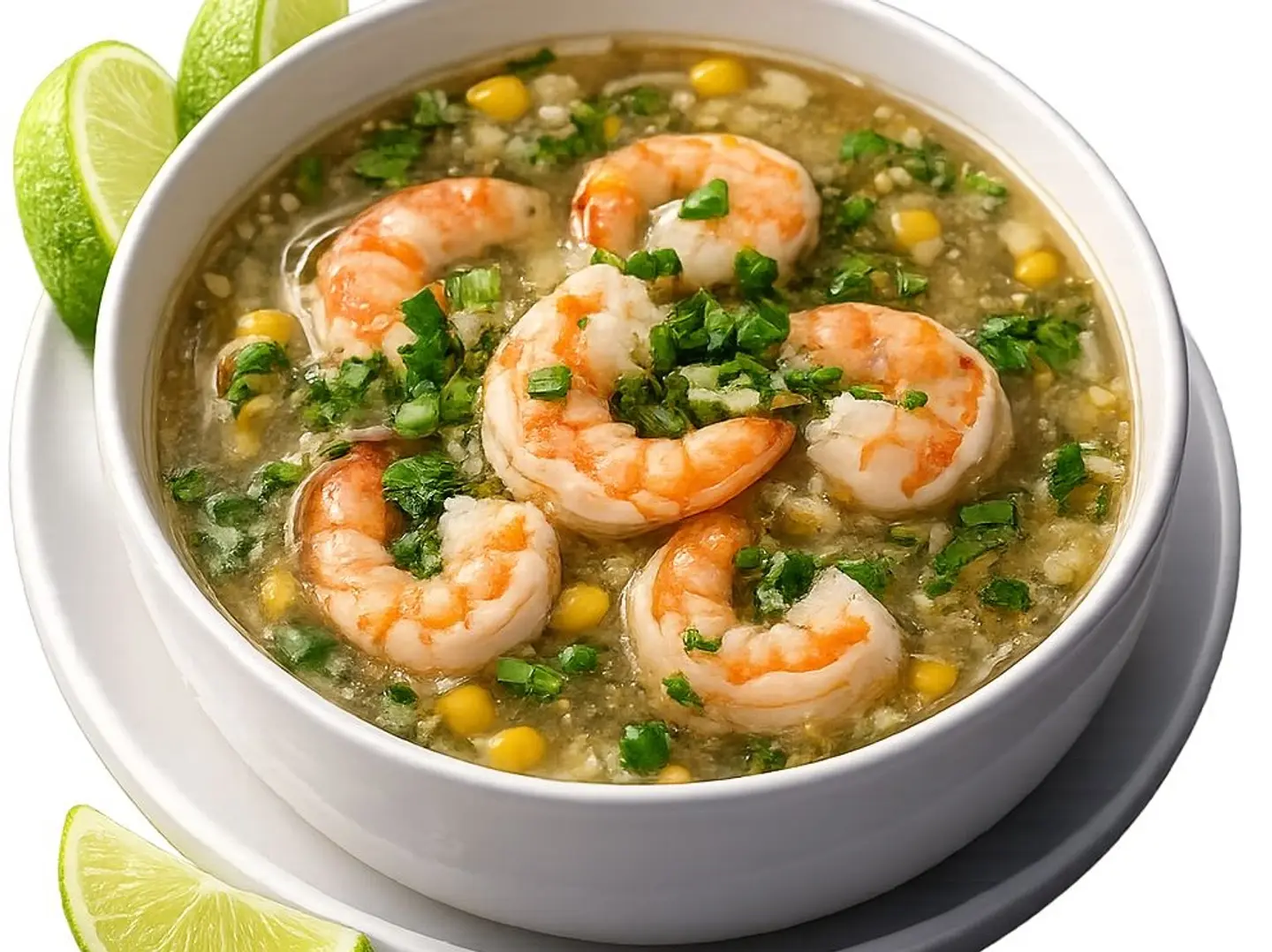 شوربة الذرة بالجمبري