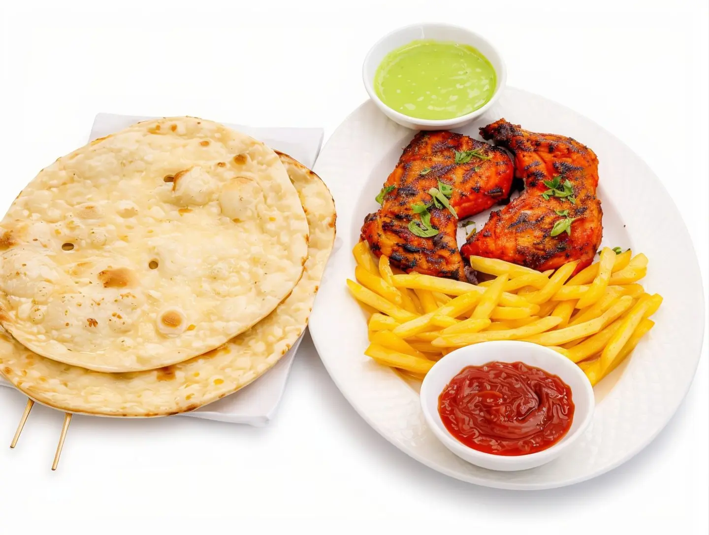 وجبة فخذين مشويين