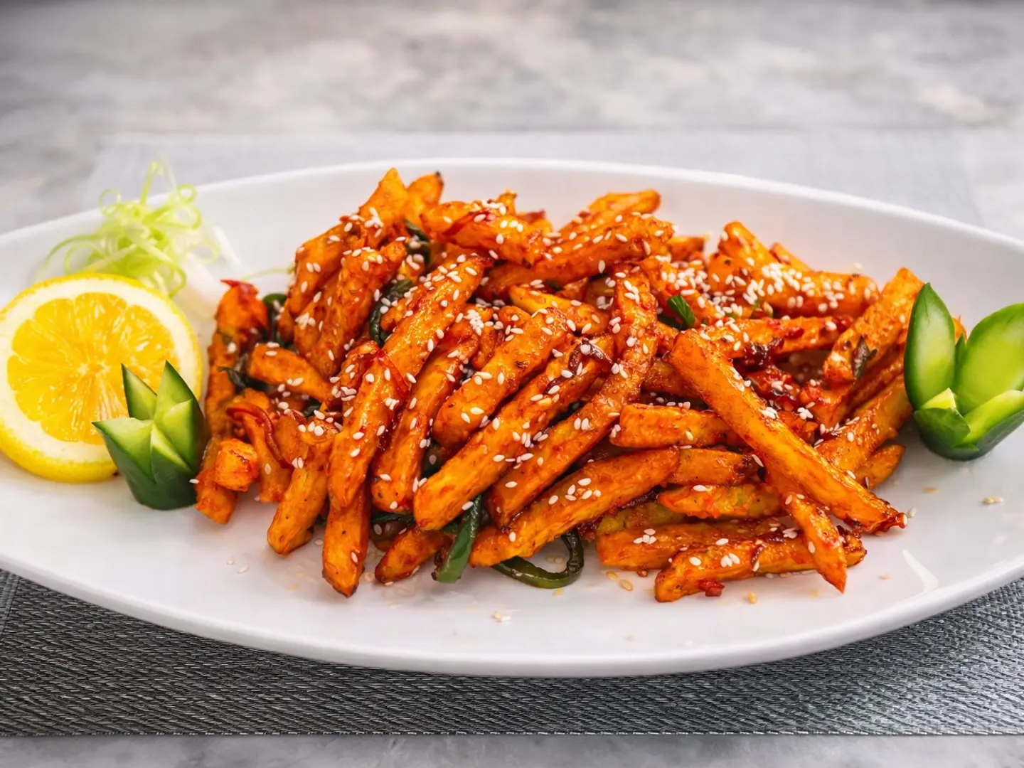 بطاطس مقلية بالفلفل الحار