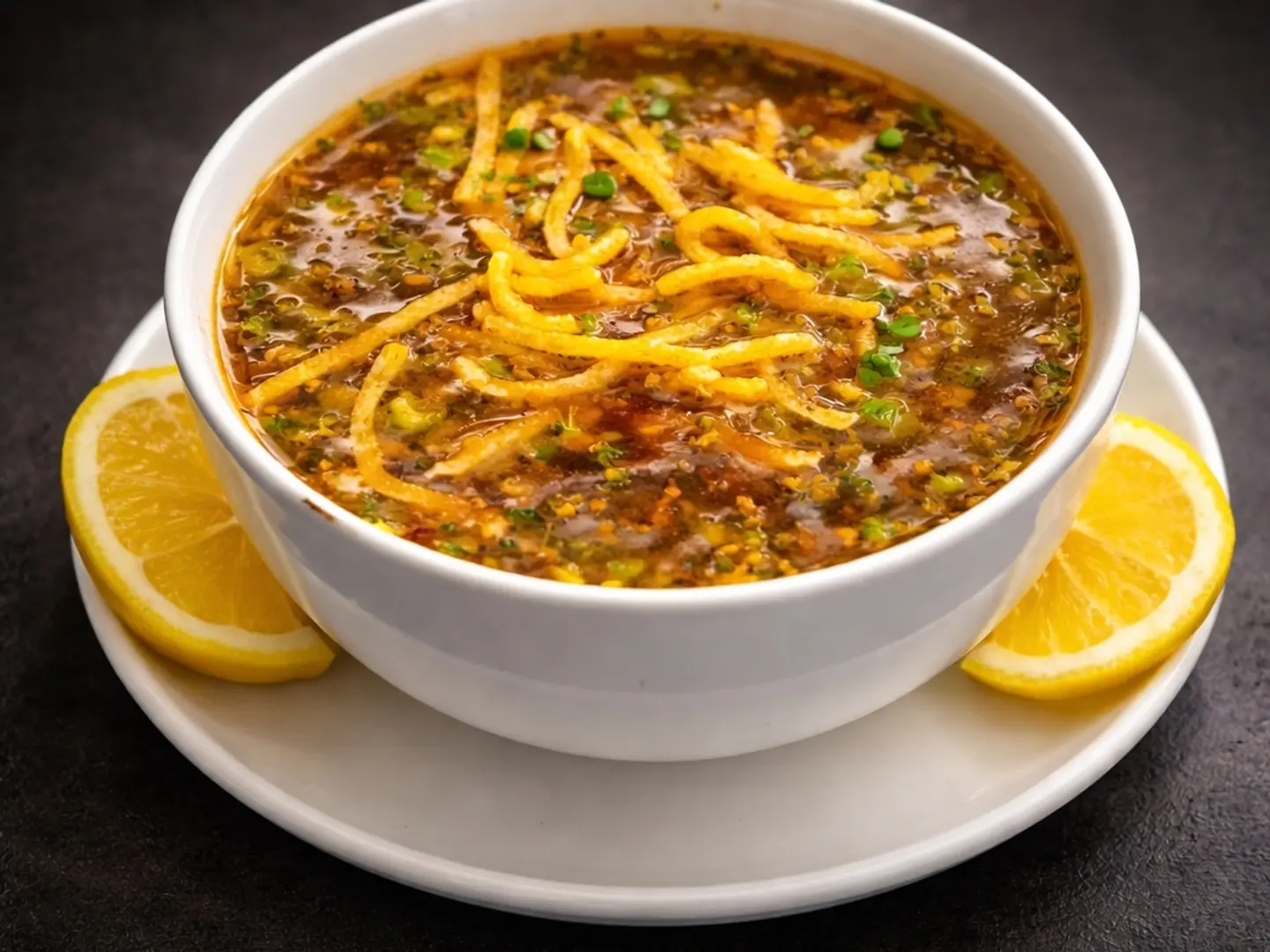 شوربة مانشو بالخضار الخاصة