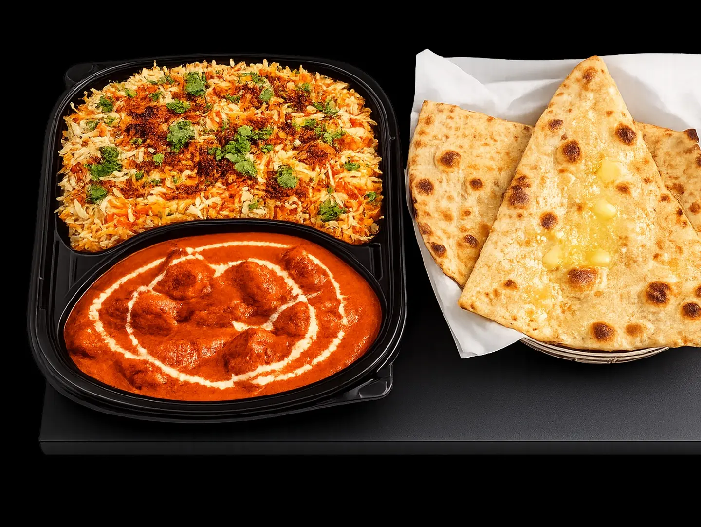 Butter Chicken Masala Meal + Butter Naan