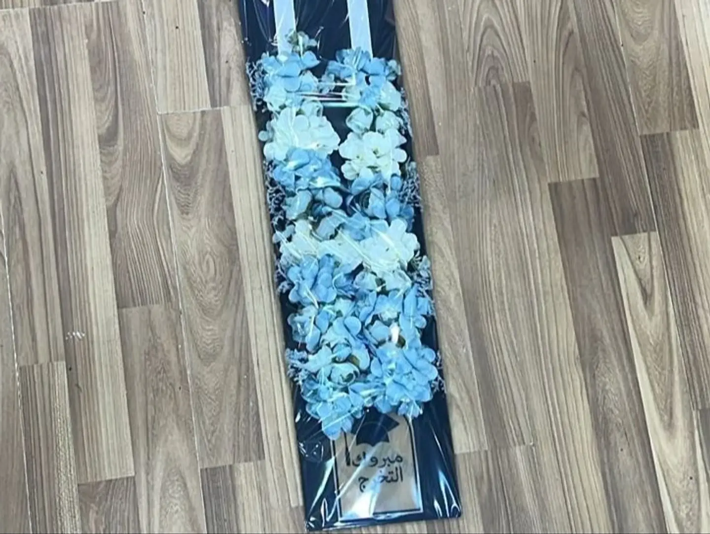 Sky Blue Artificial Flower Necklace