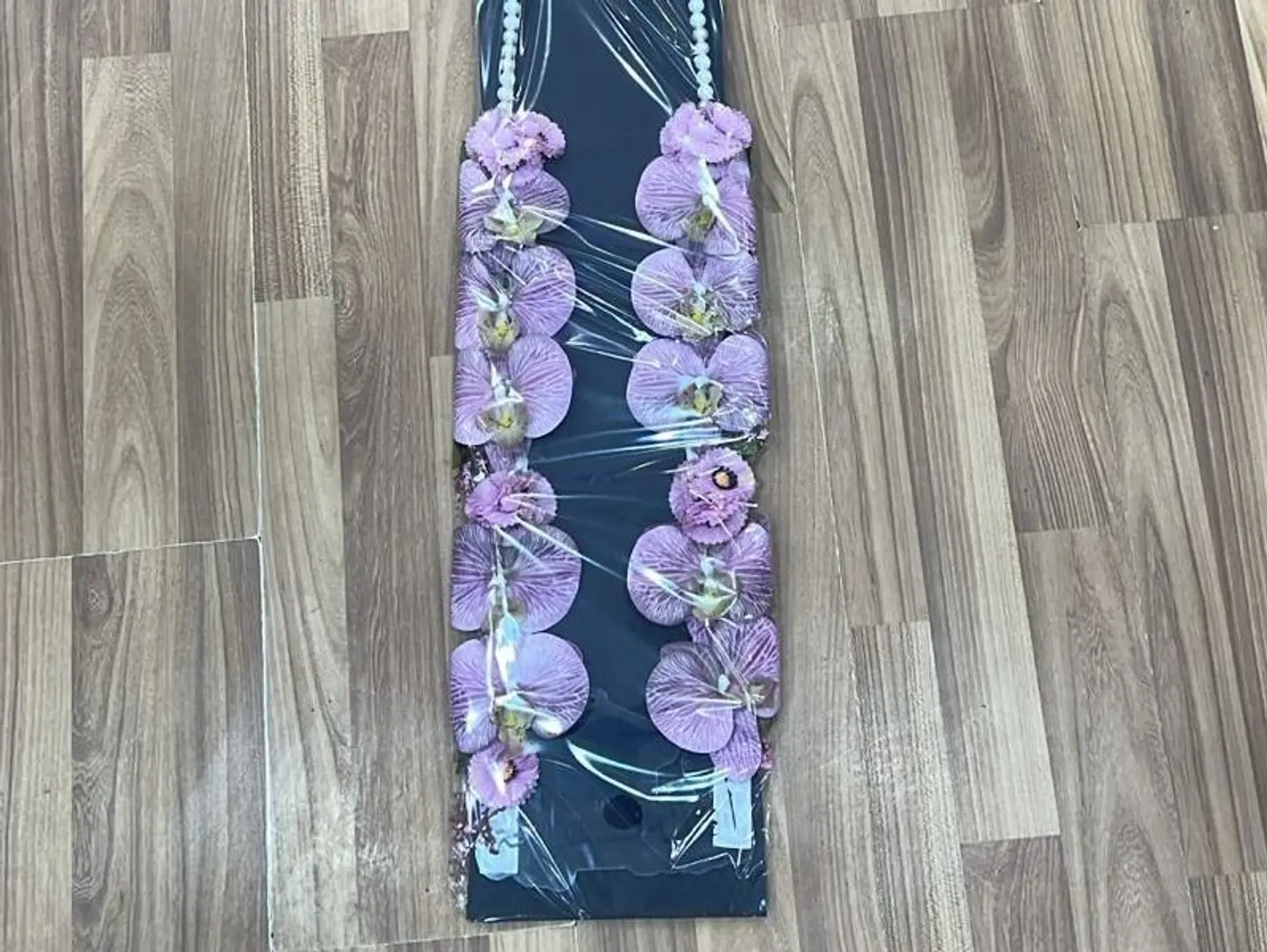 Artificial Purple Flower Necklace