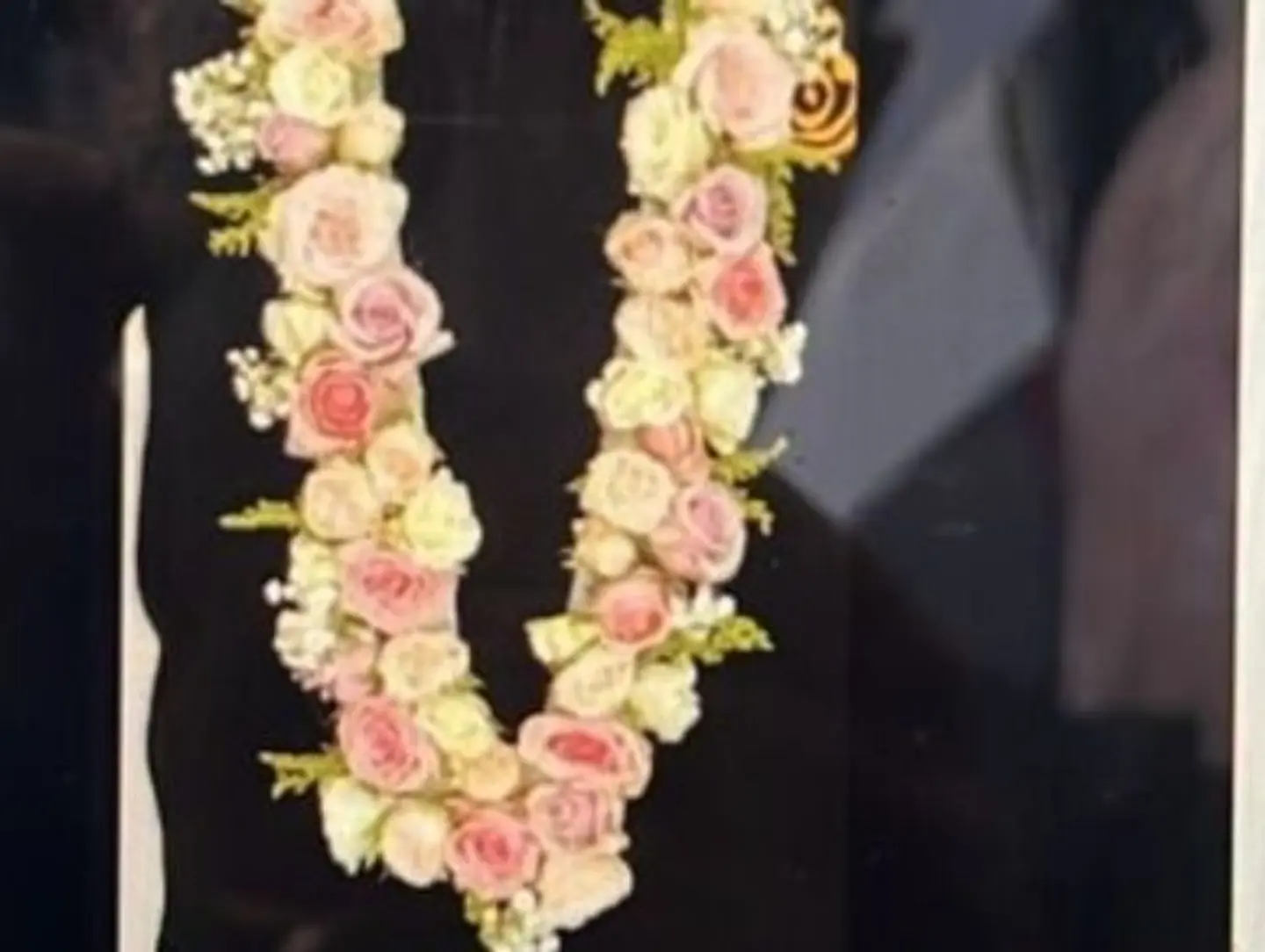 Natural Rose Necklace, Pink And White Baby Roses