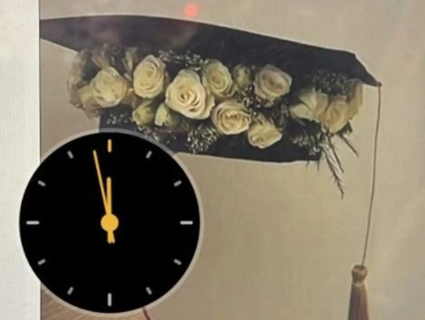 Graduation Hat With White Baby Gori